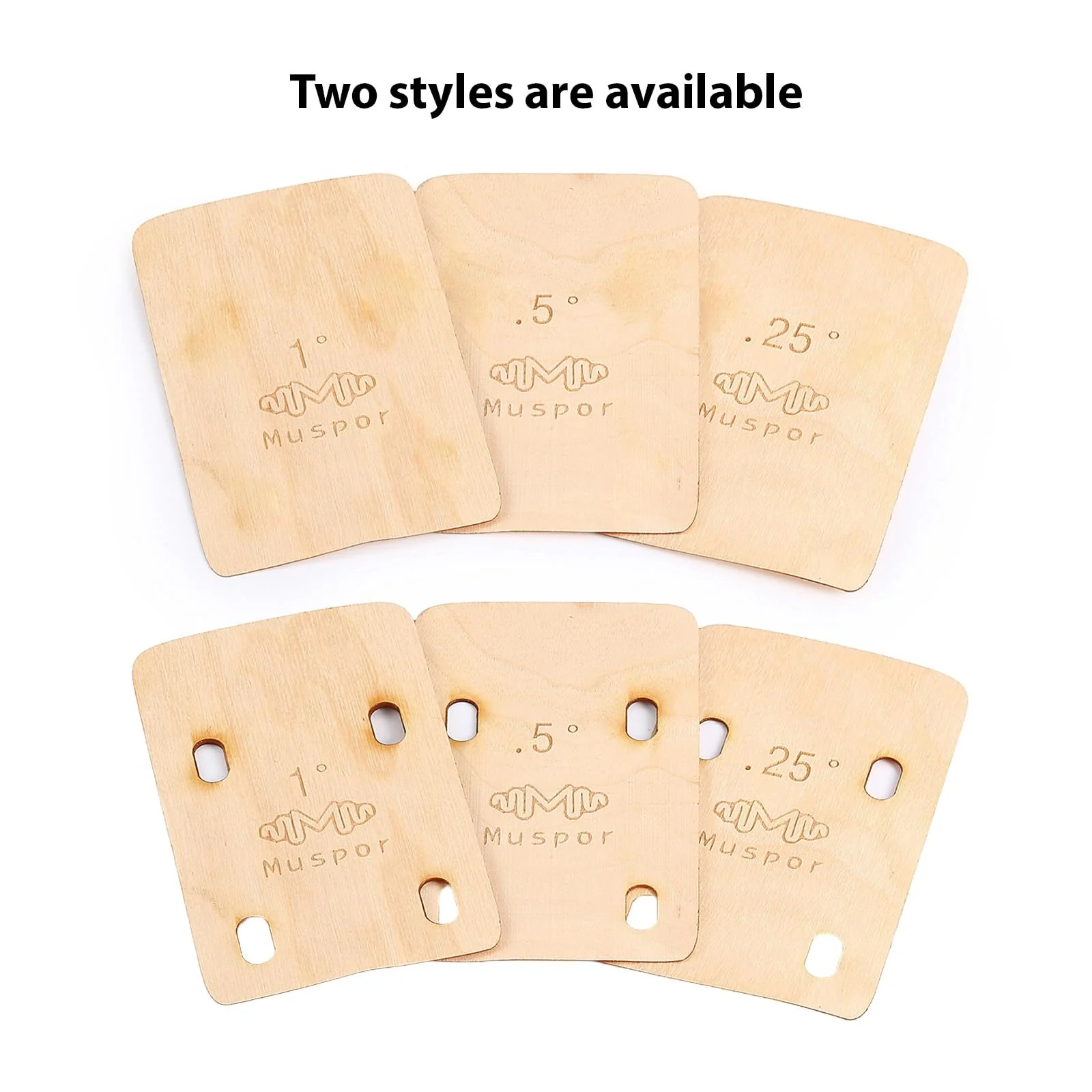 3pcs Guitar Neck Shims Portable Bass Neck Plate Tool Solid Maple Wood Guitar Neck Shim Protection 0.25/0.5/1 Degree Guitar Neck Plate Tool for Guitar Bass Repairment, Shaped - Image 5