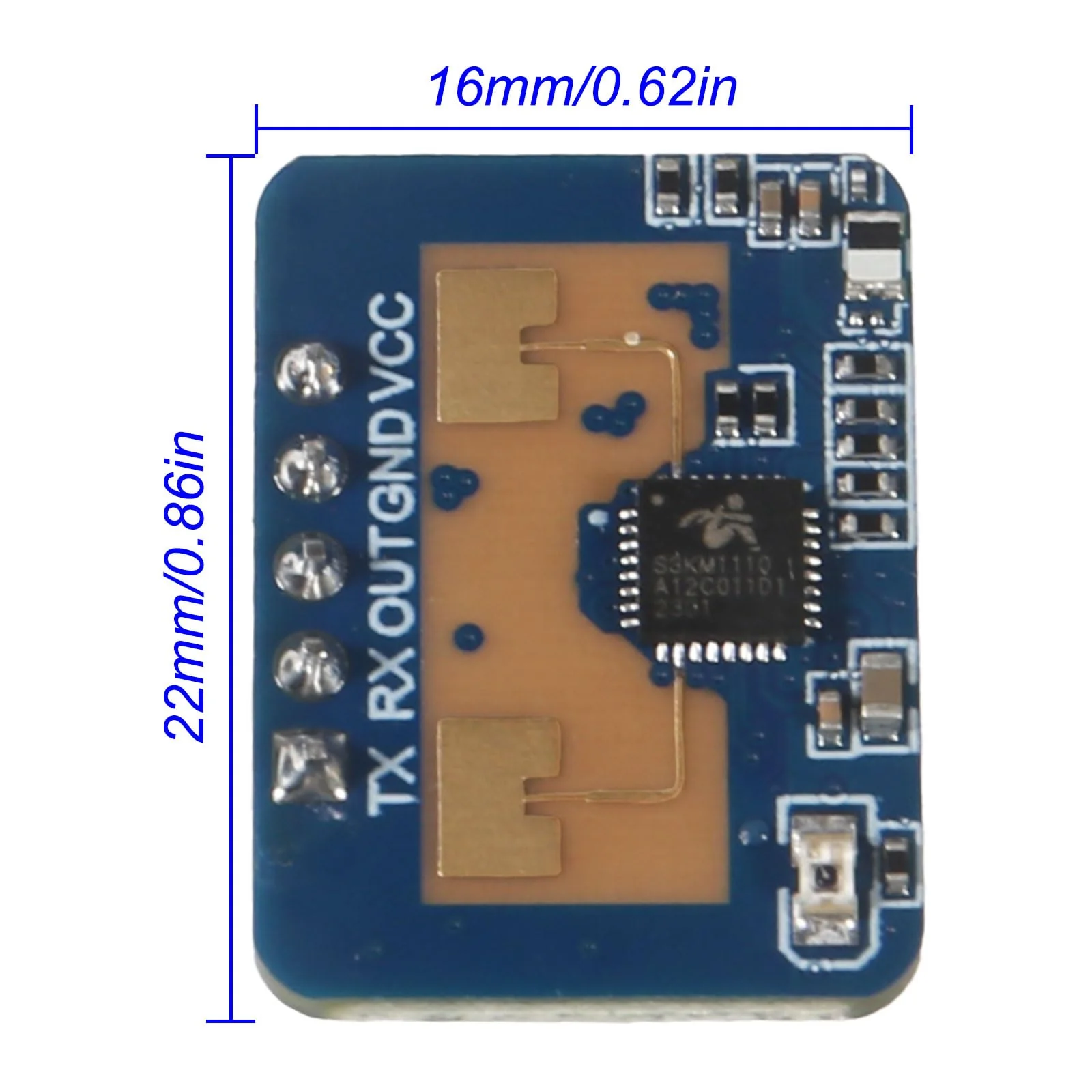 3pcs LD2410C Human Presence Radar Sensor Module HLK-LD2410 Sensor Module LD2410 Millimeter Wave Radar Sensor Module Non Contact 24GHz ISM Band Serial Port IO Level Output - Image 2