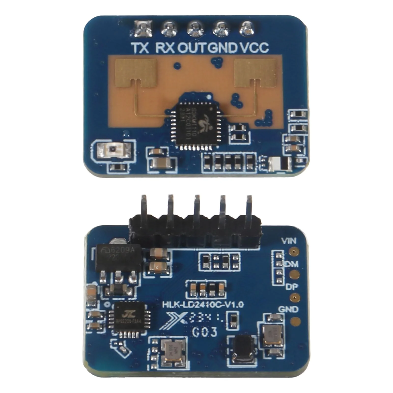 3pcs LD2410C Human Presence Radar Sensor Module HLK-LD2410 Sensor Module LD2410 Millimeter Wave Radar Sensor Module Non Contact 24GHz ISM Band Serial Port IO Level Output - Image 4