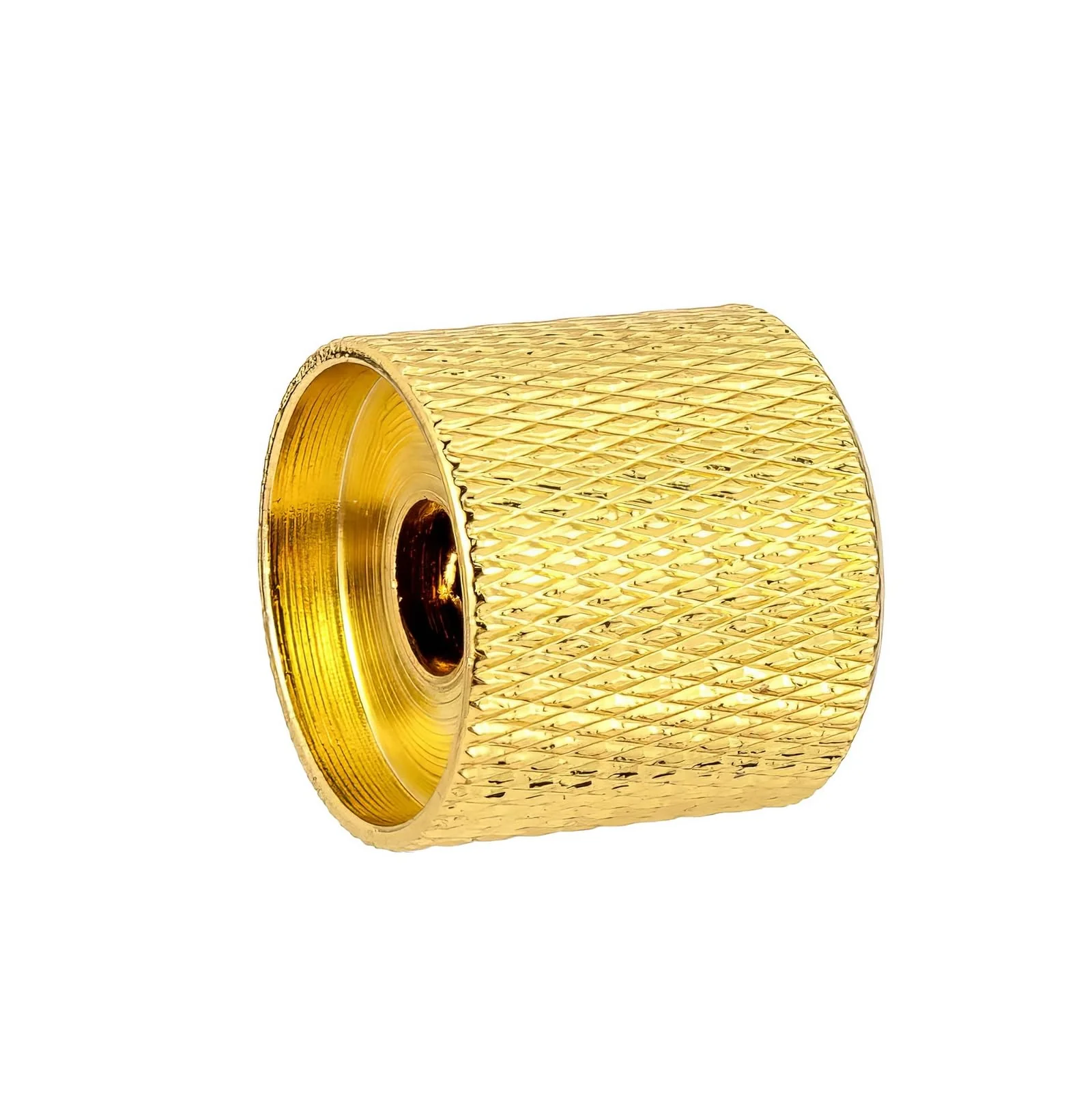 3PCS Metal Volume Tone Dome Guitar Speed Control Knurled Shaft Pots Knobs with Keys Screws Set for Electric Guitar or Bass (Gold) - Image 6