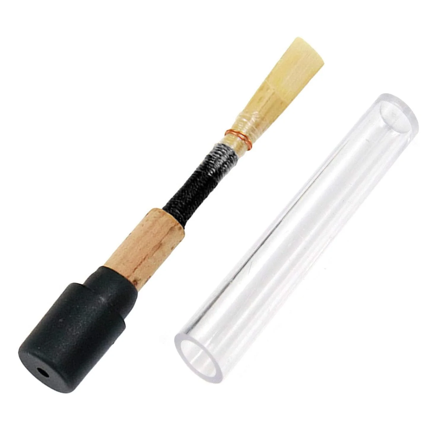 3Pcs Oboe Reed Medium Soft Oboe Reeds Handmade Oboe Reed for Beginners Wind Instrument Parts with Transparent Plastic Storage Box (Black) - Image 4