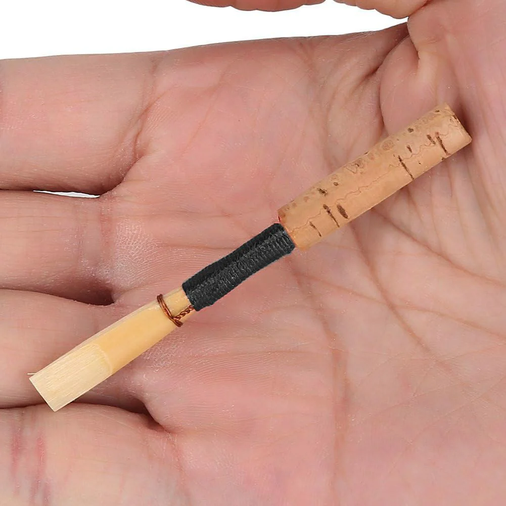 3Pcs Oboe Reed Medium Soft Oboe Reeds Handmade Oboe Reed for Beginners Wind Instrument Parts with Transparent Plastic Storage Box (Black) - Image 6