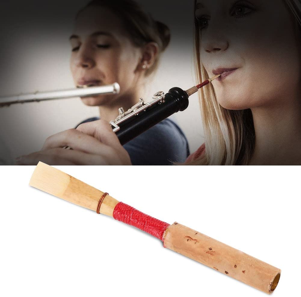 3Pcs Oboe Reed Medium Soft Oboe Reeds Handmade Oboe Reed for Beginners Wind Instrument Parts with Transparent Plastic Storage Box (Red) - Image 5