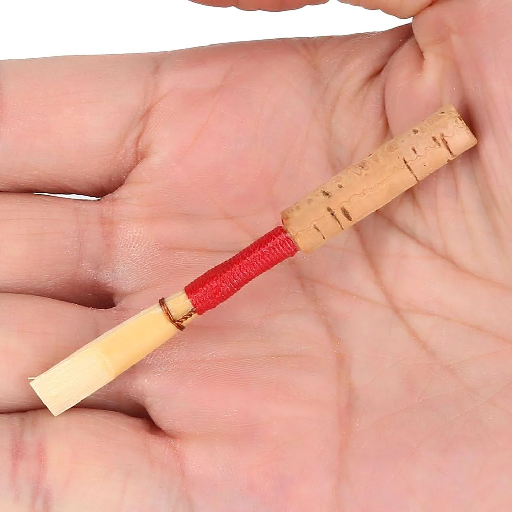 3Pcs Oboe Reed Medium Soft Oboe Reeds Handmade Oboe Reed for Beginners Wind Instrument Parts with Transparent Plastic Storage Box (Red) - Image 6