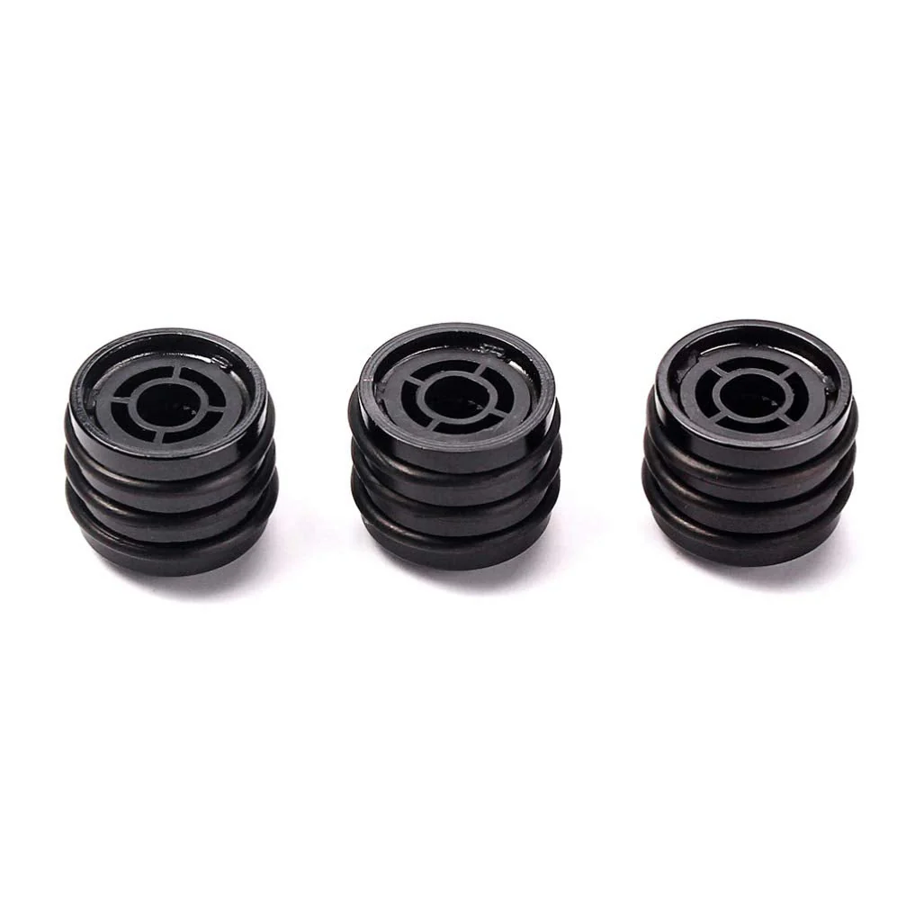 3pcs Potentiometer Control Knob Electrical Guitar Volume Tone O-ring Volume Control Knob Guitar Amplifiers Bass Control Knob Guitar Knobs Bass Knob for Bass Lip Gloss Dome Black - Image 3