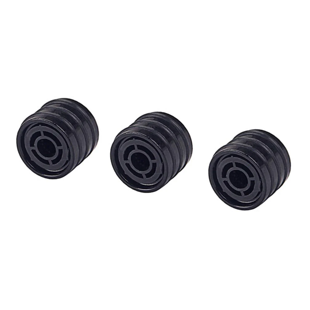 3pcs Potentiometer Control Knob Electrical Guitar Volume Tone O-ring Volume Control Knob Guitar Amplifiers Bass Control Knob Guitar Knobs Bass Knob for Bass Lip Gloss Dome Black - Image 4