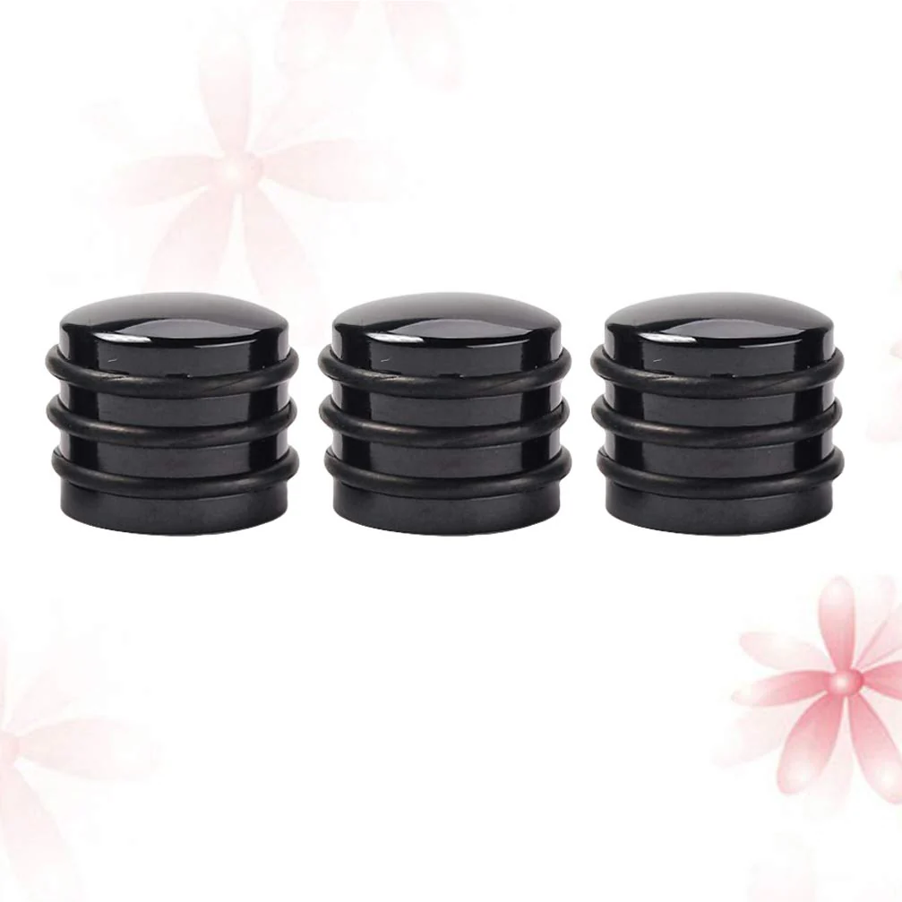3pcs Potentiometer Control Knob Electrical Guitar Volume Tone O-ring Volume Control Knob Guitar Amplifiers Bass Control Knob Guitar Knobs Bass Knob for Bass Lip Gloss Dome Black - Image 5