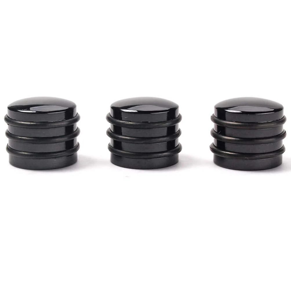 3pcs Potentiometer Control Knob Electrical Guitar Volume Tone O-ring Volume Control Knob Guitar Amplifiers Bass Control Knob Guitar Knobs Bass Knob for Bass Lip Gloss Dome Black - Image 8