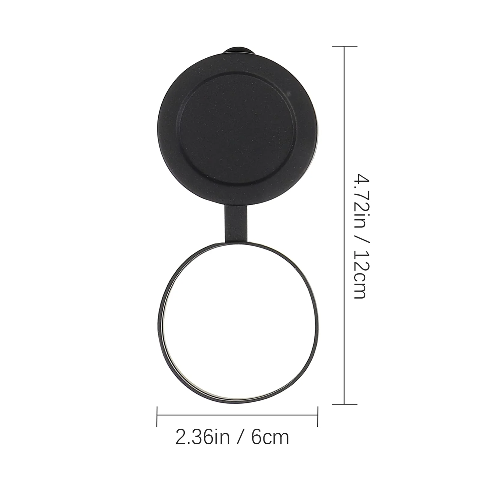 3Pcs Rubber Objective Lens Cover Eyepiece Flip- Open Scope Cover for Binoculars Telescope Accessories (Black) - Image 8