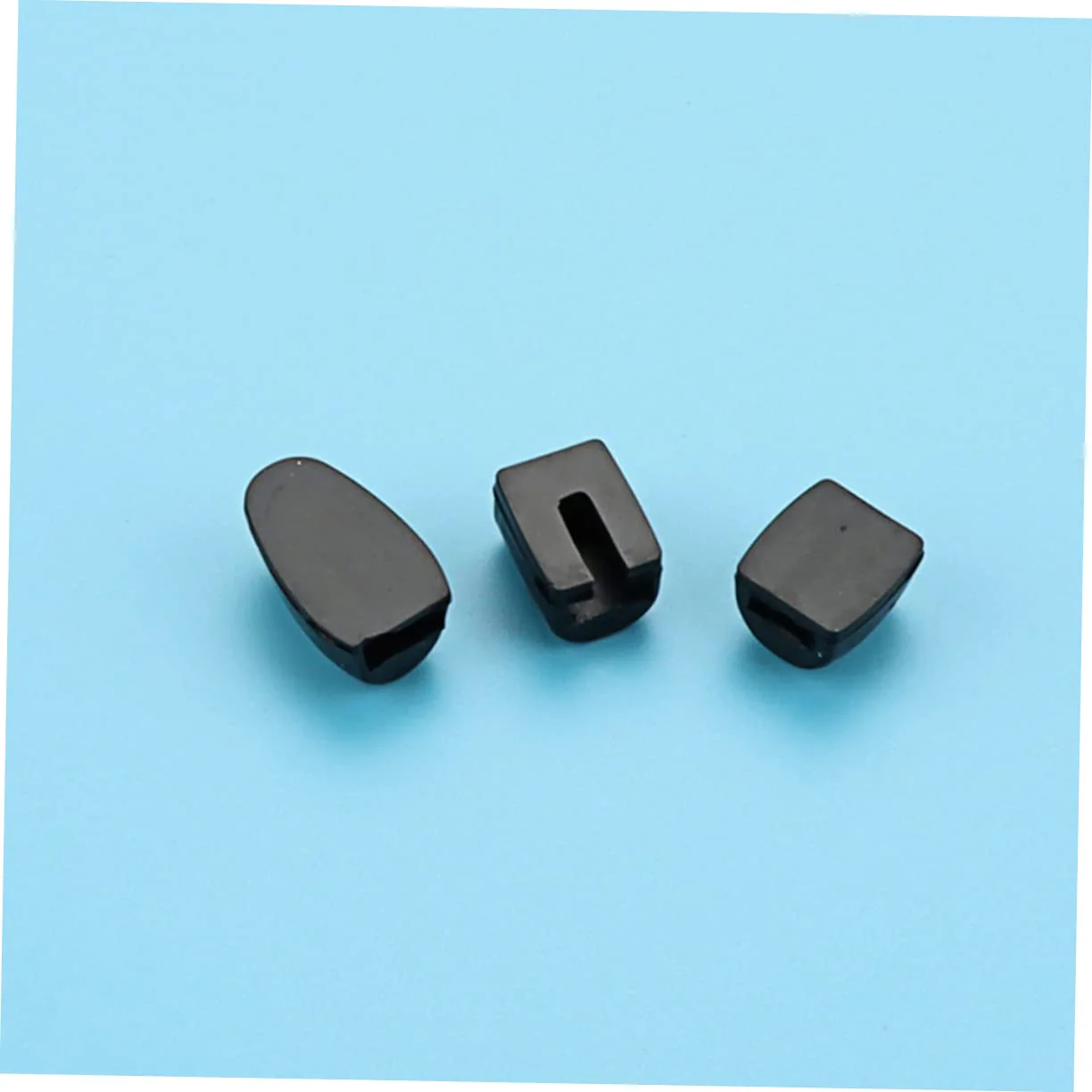 3pcs Sax silicone key saxophone parts accessories saxophone key risers alto sax ligature tenor sax flute accessories silicone sax side key cover thumb Saxphone 2.35X1.45CM Black - Image 9