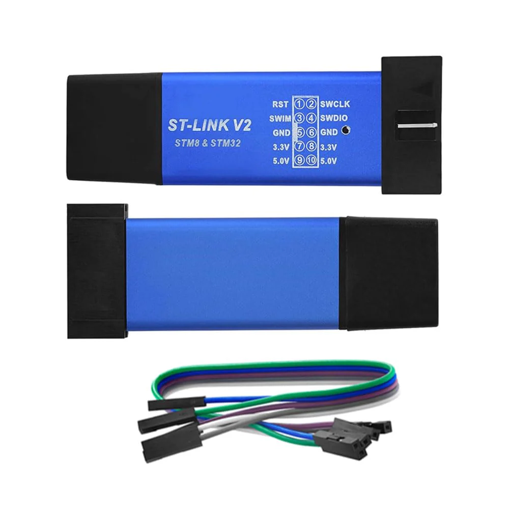 3pcs ST-Link V2 Programming Device Emulator Downloader (Random Color) with Wires for STM8 and STM32, Aluminum Housing Compatible with Arduino, Mini Debugger and Programming Emulator - Image 4