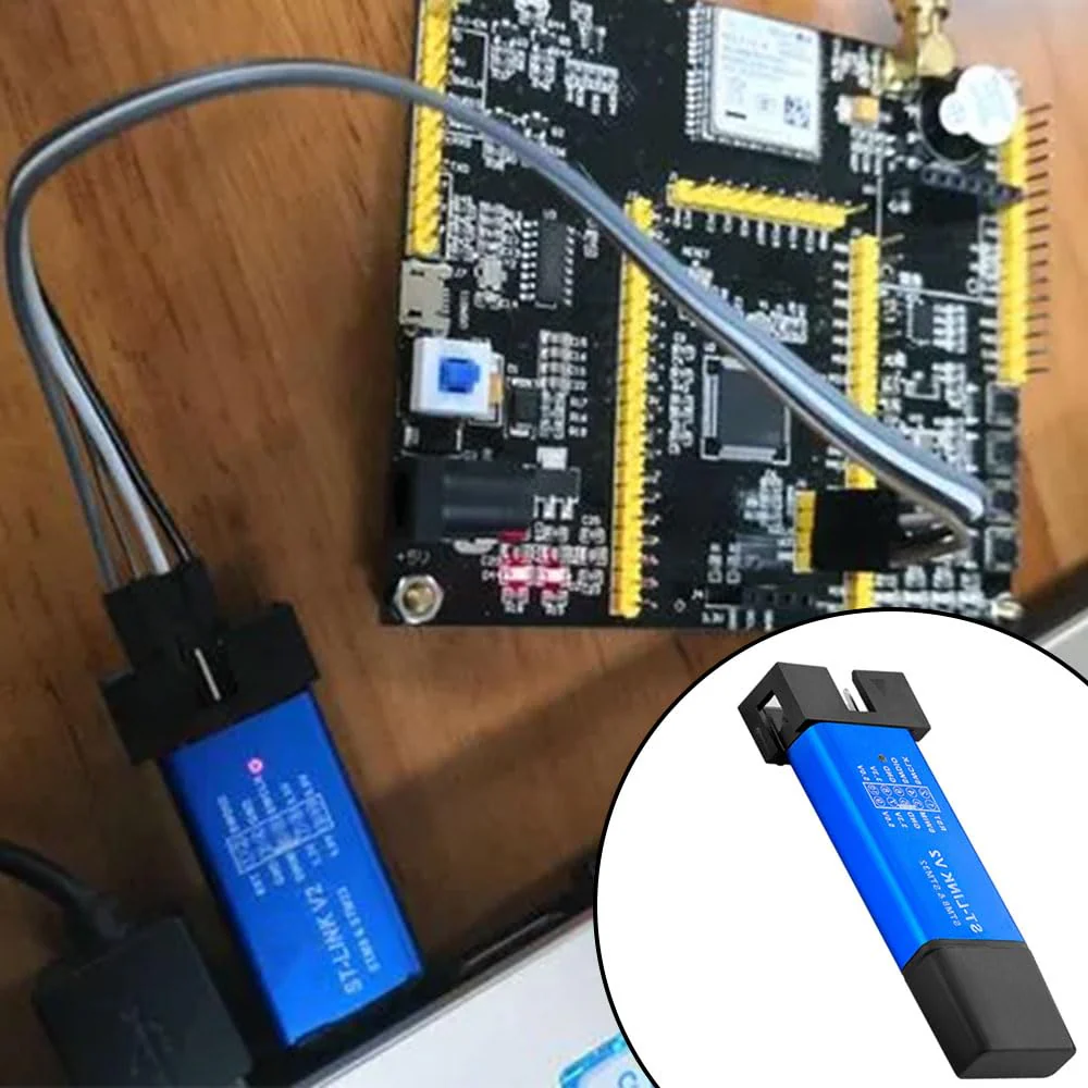 3pcs ST-Link V2 Programming Device Emulator Downloader (Random Color) with Wires for STM8 and STM32, Aluminum Housing Compatible with Arduino, Mini Debugger and Programming Emulator - Image 5