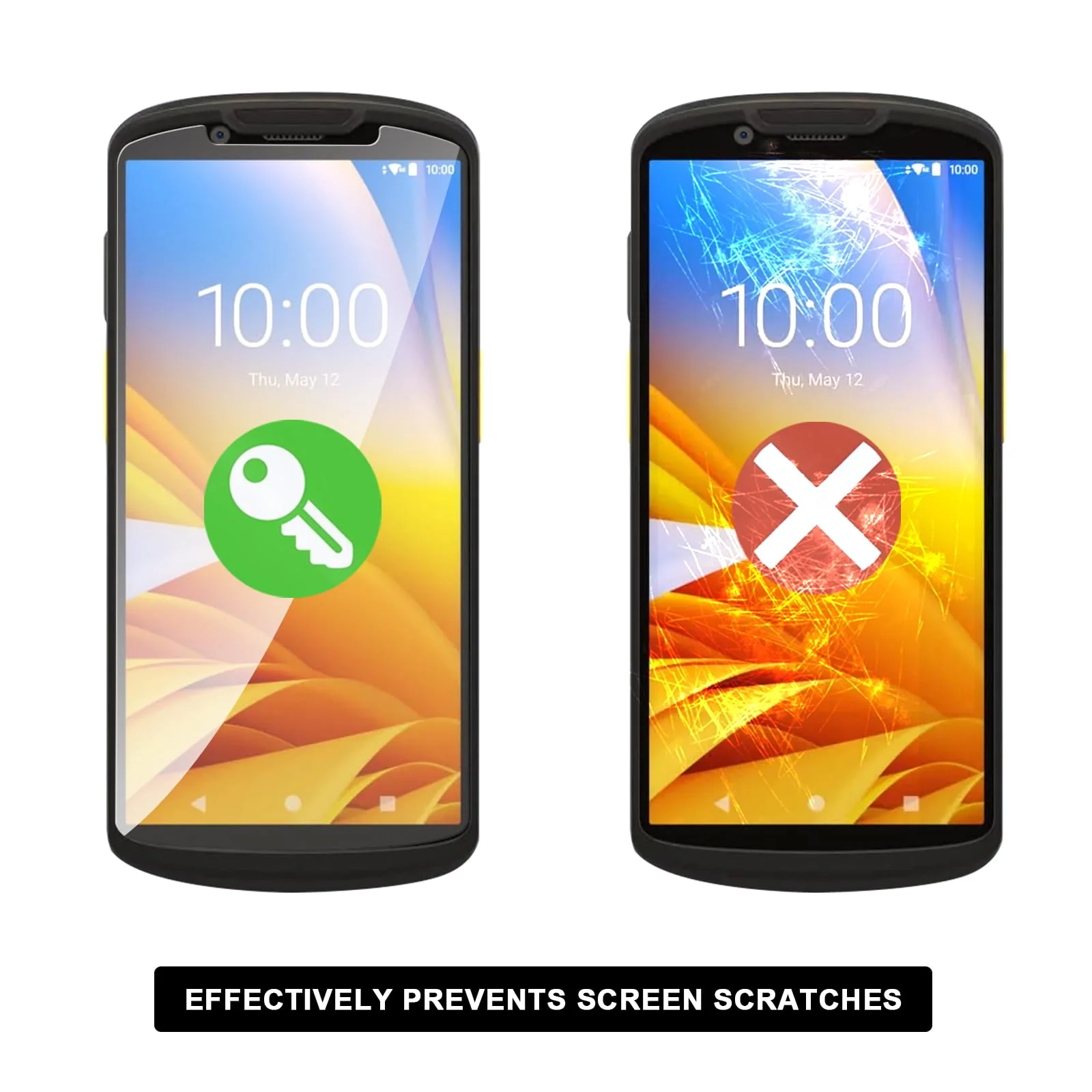 3pcs Tempered Glass Screen Protector for Zebra Symbol TC53 TC58 Handheld Barcode Scanner Mobile Computer, 9H Scratch-Resistant HD Protective Film - Image 3