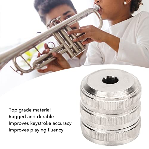 3Pcs Trumpet Valve Buttons Metal Silver Screw Piston for Trumpet Replacement 0.8 * 2.18 * 2.18mm Trumpet Bottom Valve Cap - Image 3
