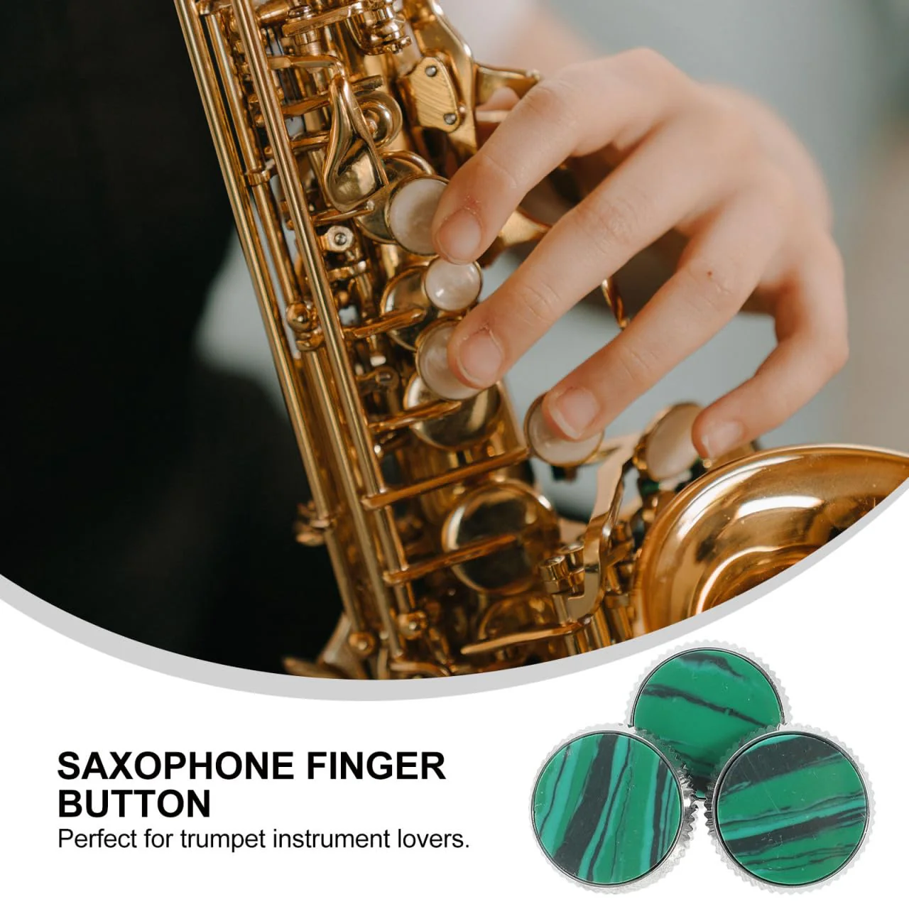 3pcs Trumpet Valve Finger Buttons Trumpet Key Buttons Replacement Repairing s Wind Accessories - Image 9