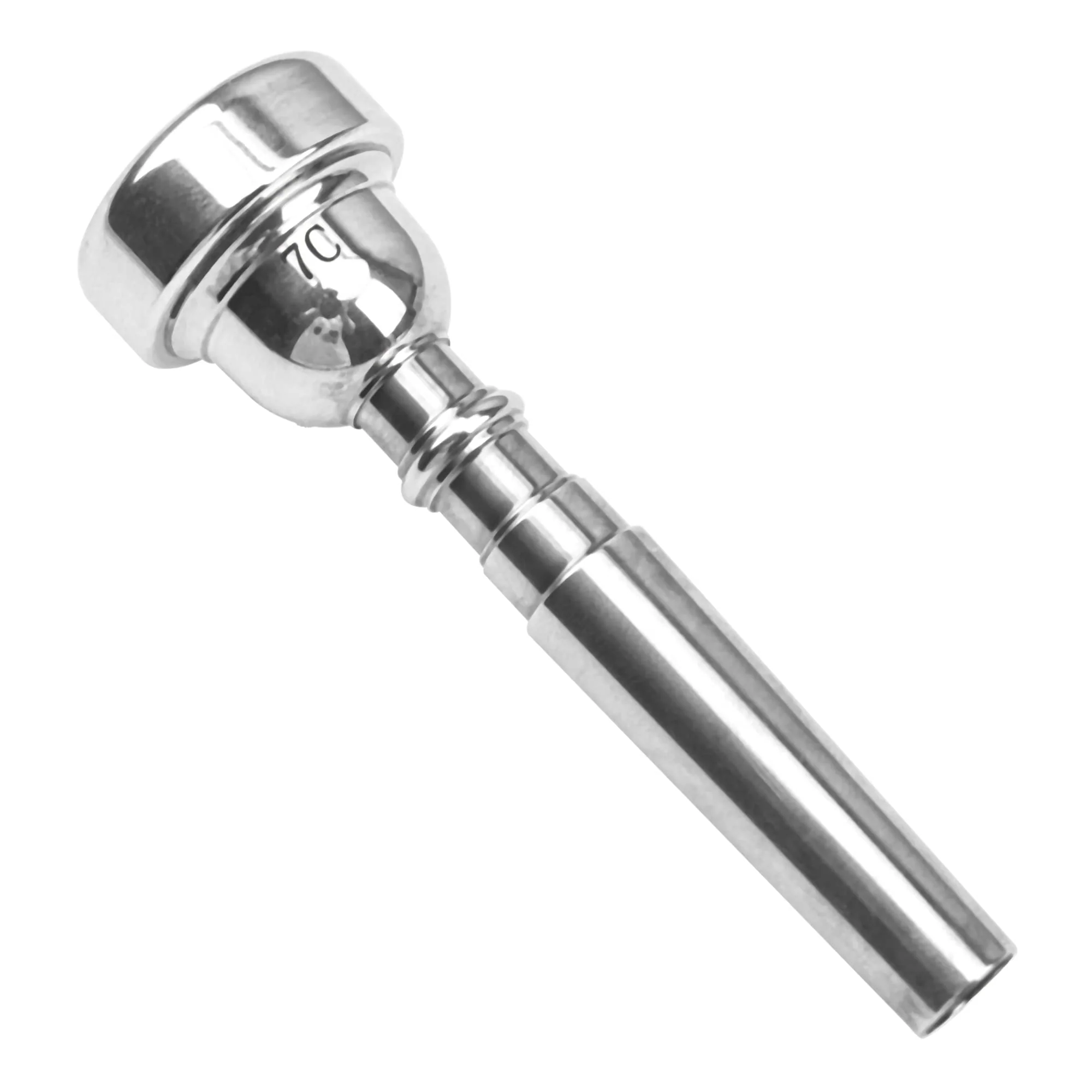 3Pcs Yootones Trumpet Mouthpiece 7C 5C 3C Trumpet Mouthpiece Set for Beginners and Professional Players (Silver) Silver - Image 5