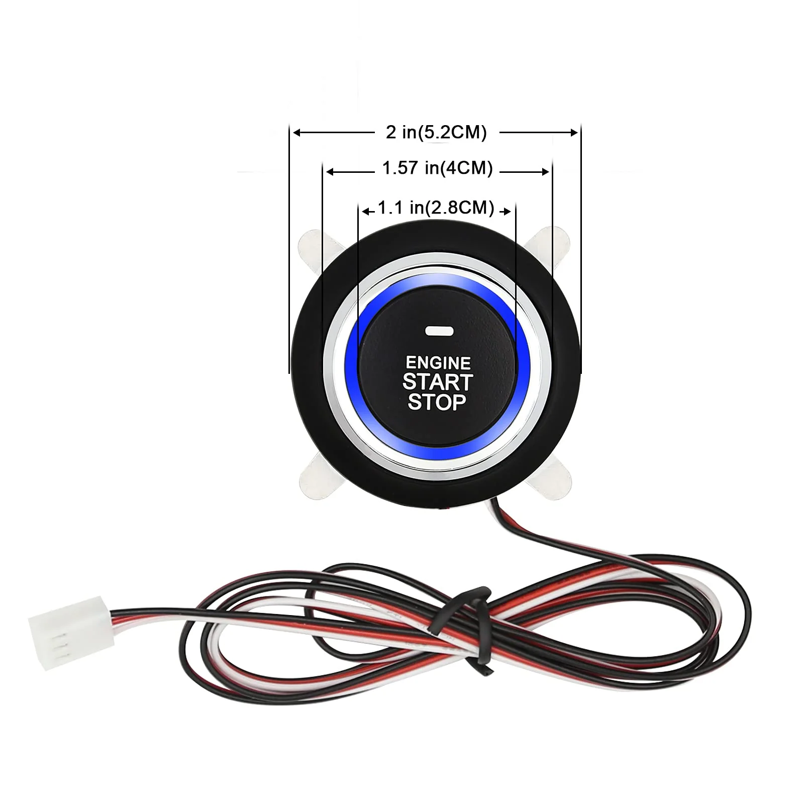 3T6B Passive Keyless Entry Car Alarm System PKE Engine Starter Push Button Vehicles Start/Stop Kit Safe Lock with 2 Smart Key (Upgrade) Universal - Image 3