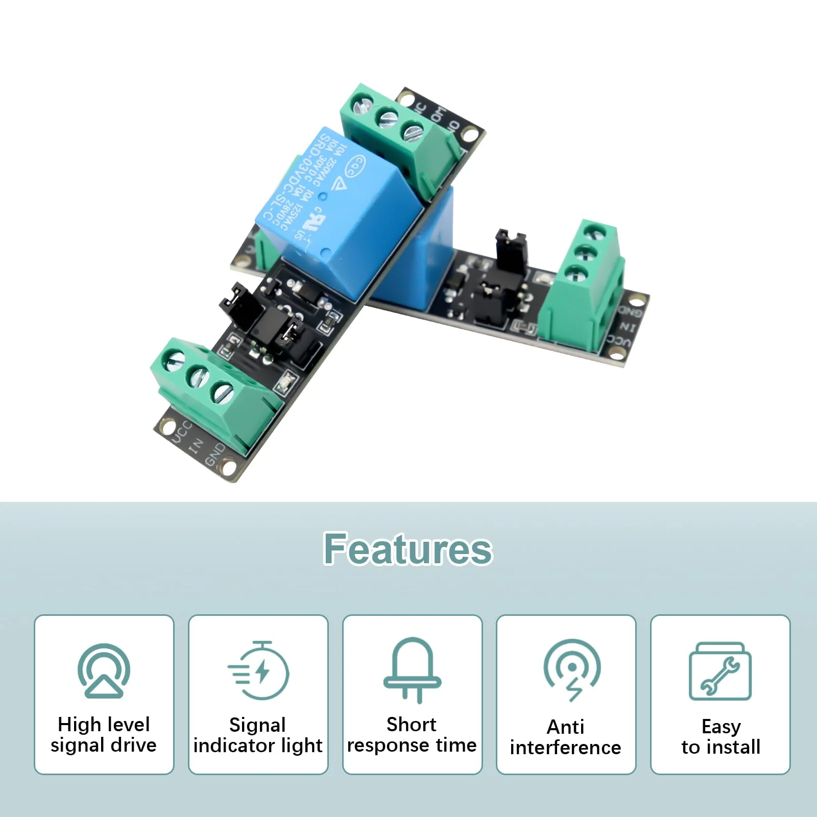 3V Relay Power Switch Board AYWHP 6 Pieces 1 Channel Relay Power Switch Module Optocoupler Optoisolation High Level Trigger for IOT ESP8266 Microcontroller Development Board - Image 6