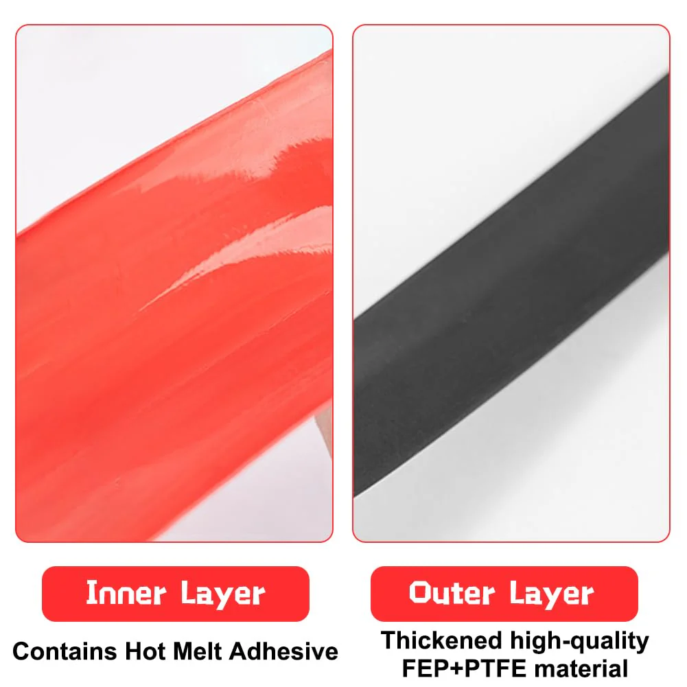4:1 Heat Shrink Tubing, Diameter 12 mm & 2 m Heat Shrink Tubing, Sold by the Metre, Heat Shrink Tubing, Waterproof Insulation Tape for Cable Soldering Connections, Repairs, Cable Bundling (Red Ø12mm & 2m - Image 6