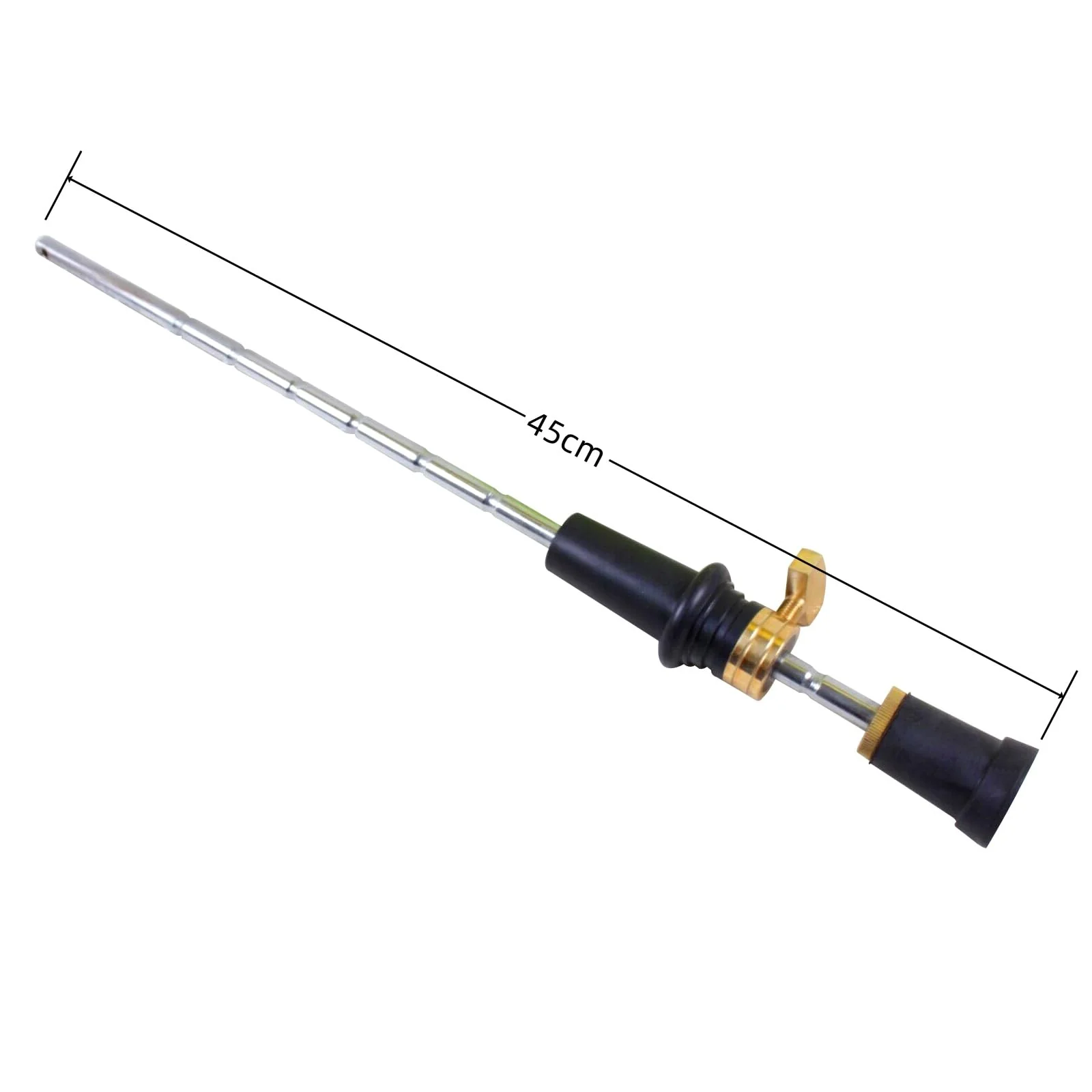 4/4 3/4 Upright Bass Endpin Metal Stick And Ebony Wood Bottom Strong Light Rubber Bottom 4/4 - Image 2