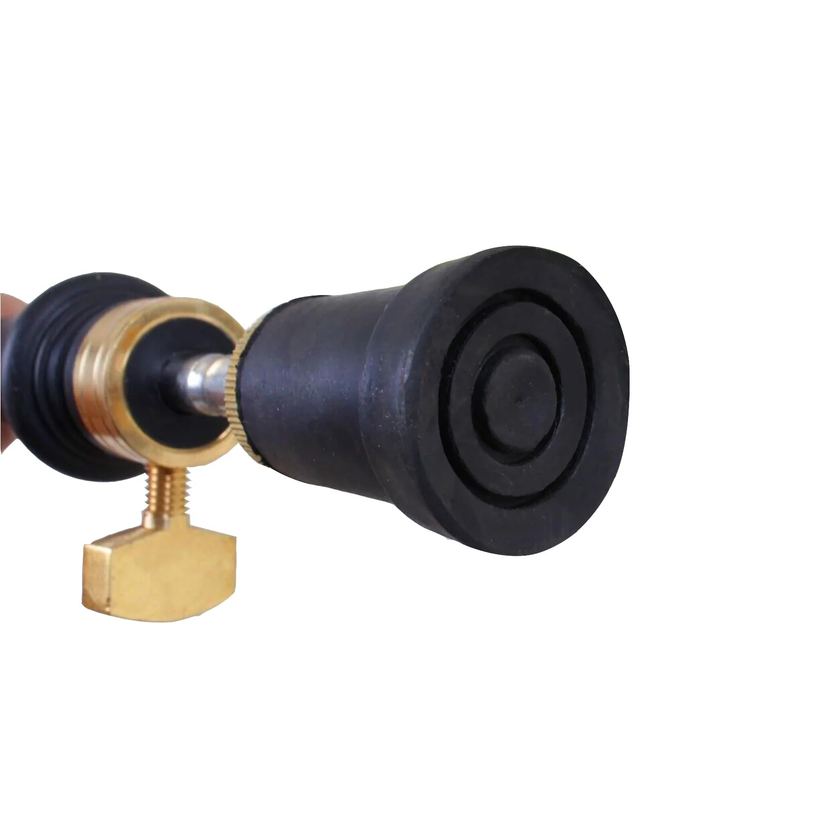 4/4 3/4 Upright Bass Endpin Metal Stick And Ebony Wood Bottom Strong Light Rubber Bottom 4/4 - Image 4
