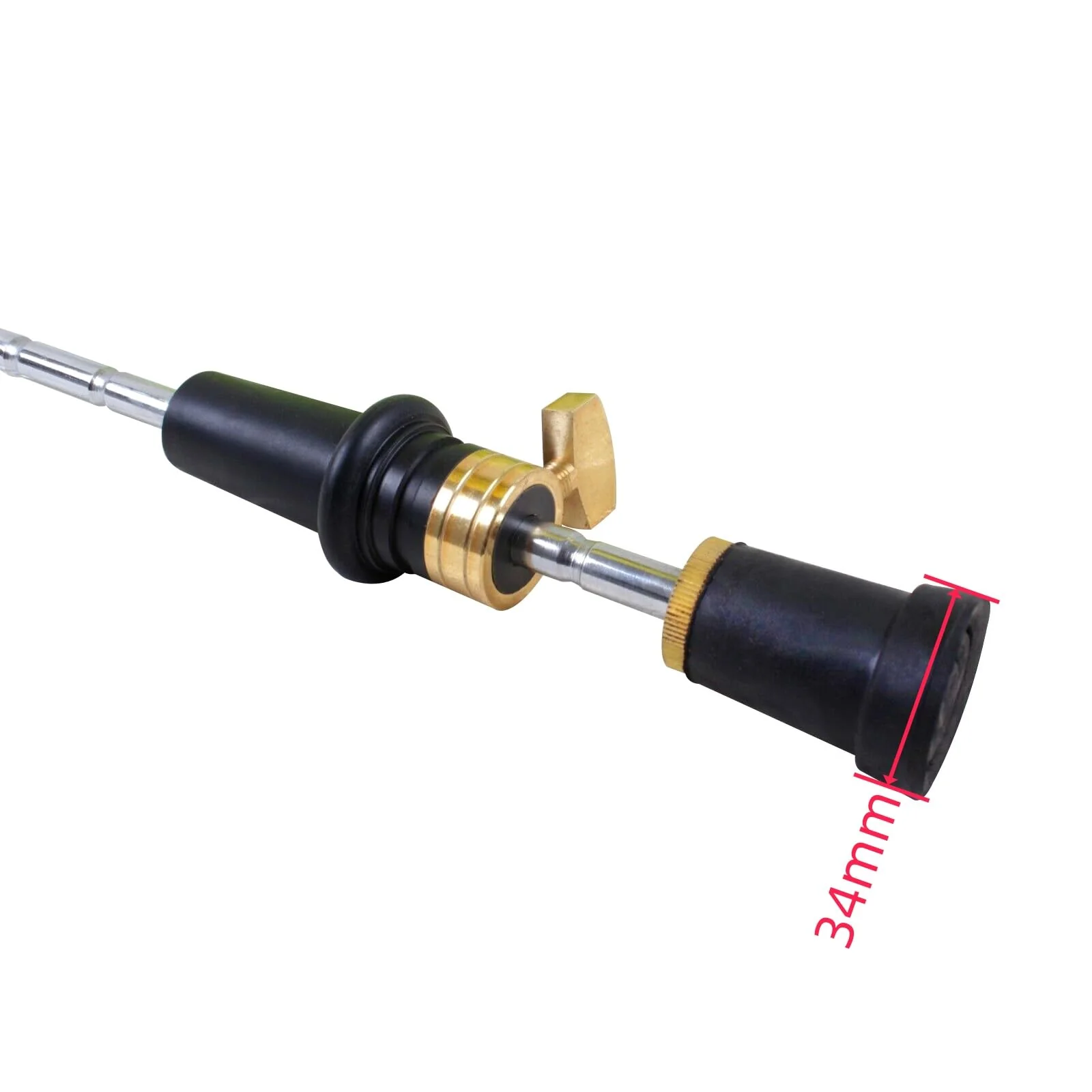 4/4 3/4 Upright Bass Endpin Metal Stick And Ebony Wood Bottom Strong Light Rubber Bottom 4/4 - Image 5