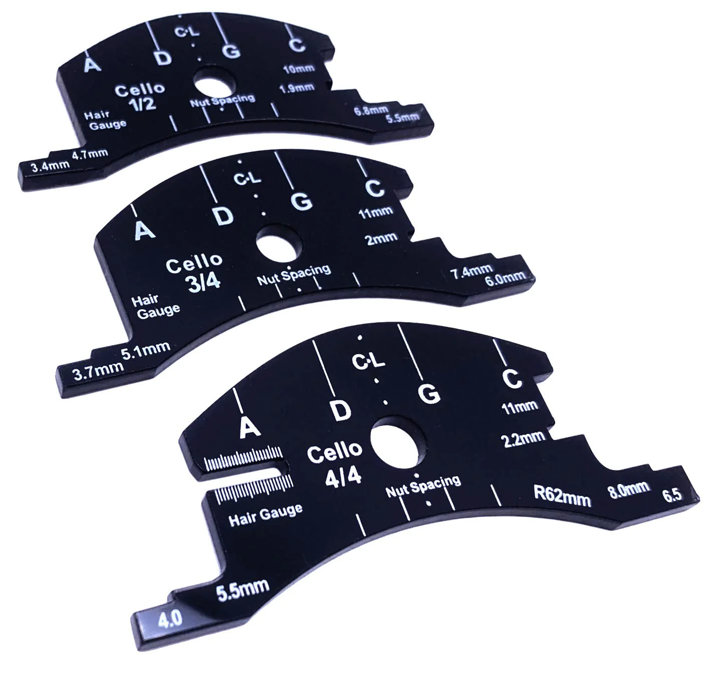 4/4 Bridge Fingerboard Template Repair Reference Tool Violincello Making Tools 4/4 Cello - Image 8