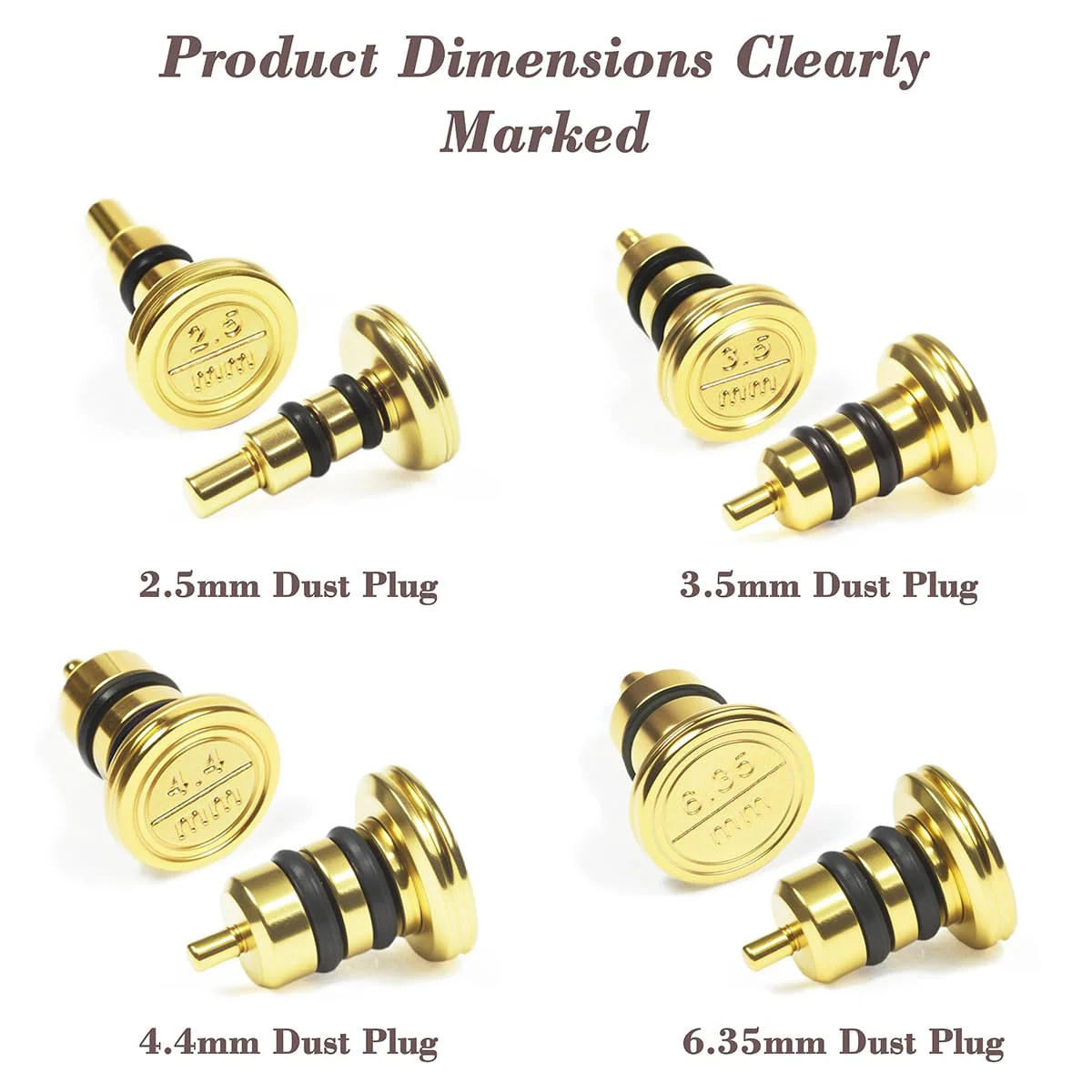 4.4mm 3.5mm Audio Jack Dust Plugs, Dual Silicone Ring Sealing Design, Compatible with MP3 MP4 Players Featuring 3.5mm/4.4mm Ports, DAC Amplifier, Power Amplifier, and Adapter (3.5mm+4.4mm Dust Plugs) 3.5mm+4.4mm Dust Plug - Image 2