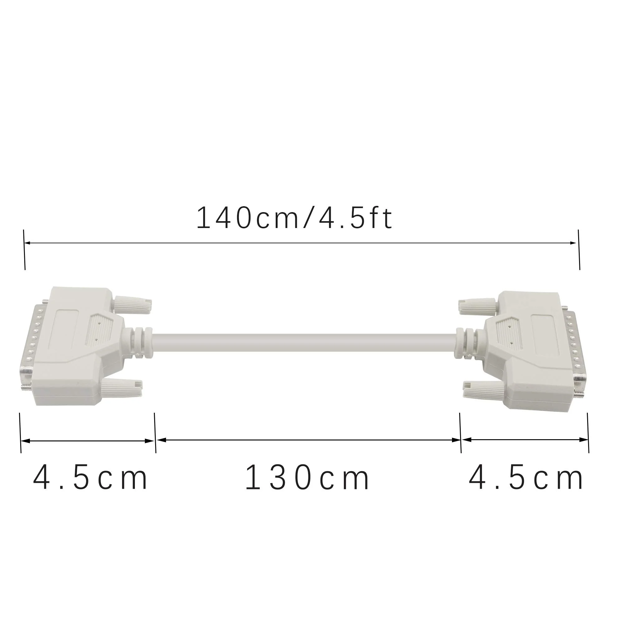 4.5 Feet DB25 Male to Male Parallel Printer Cable YOUCHENG for The Connection Between a Computer with DB25 Female Interface and The Printer - Image 4