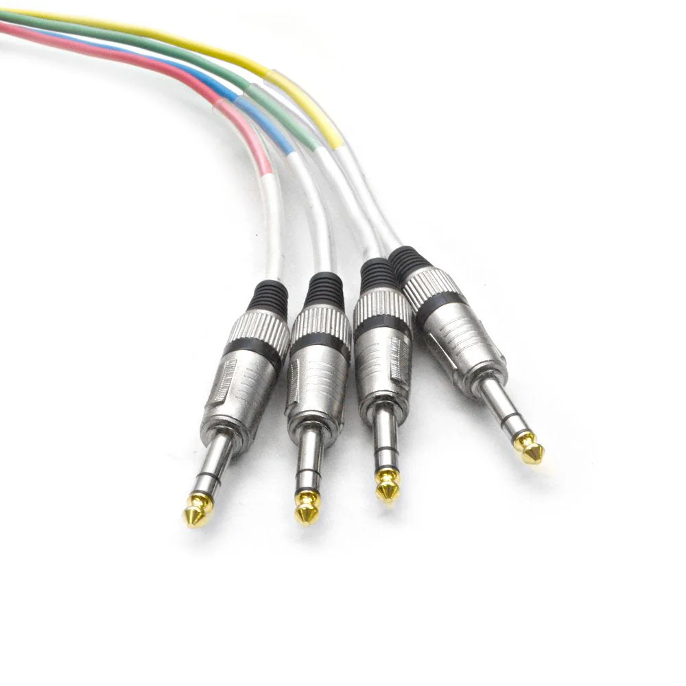 4 Channel 1/4" TRS Snake Cable - 5 Feet Long - Serviceable Ends - Pro Audio Effects Snake for Live Live, Recording, Studios, and Gigs - Patch, Amp, Mixer, Audio Interface 5' 5 Foot - 4 Channel - Image 2
