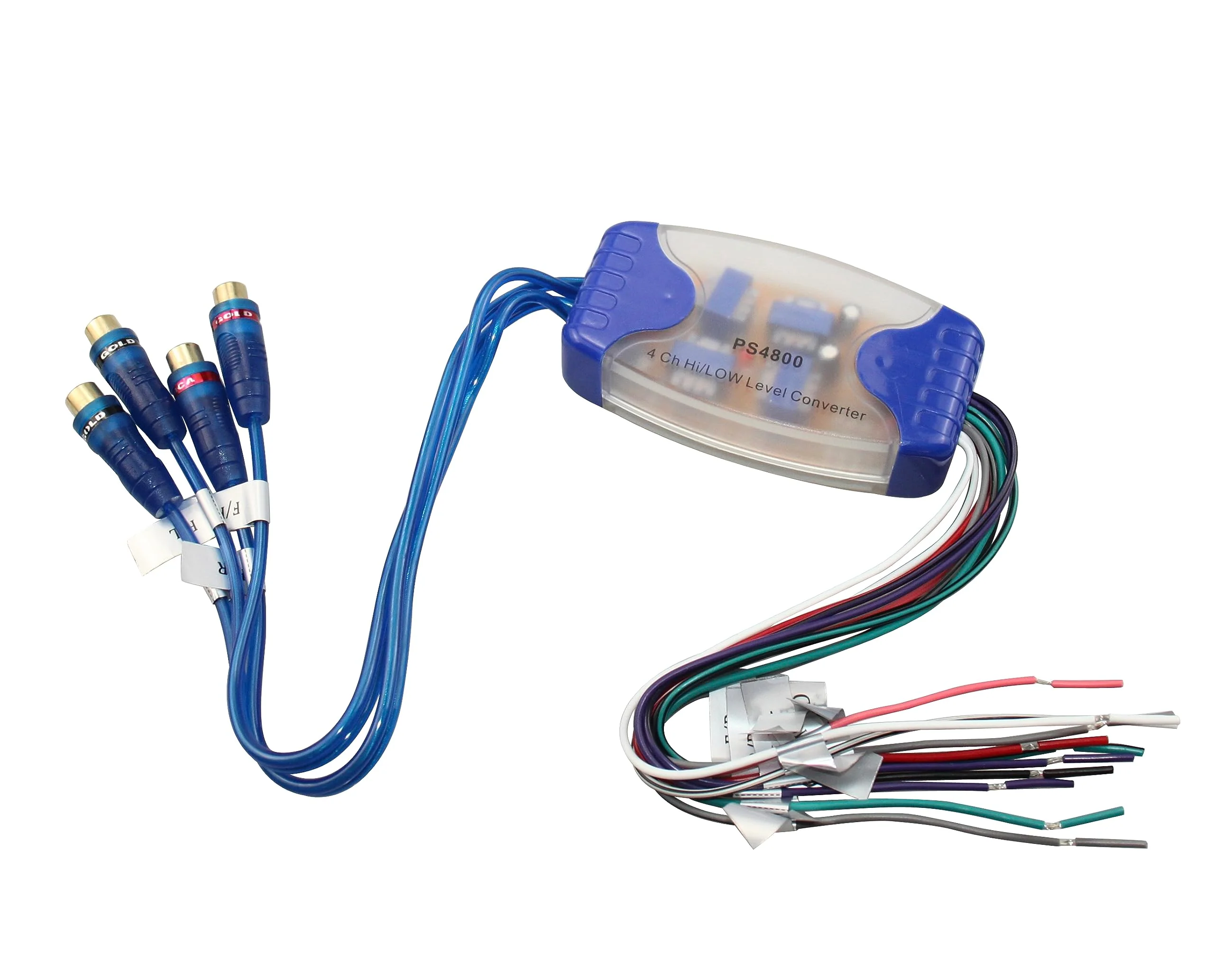 4 Channel Line Out Converter Hi to Low Level RCA Output PS4800 Car Audio Parts - Image 2