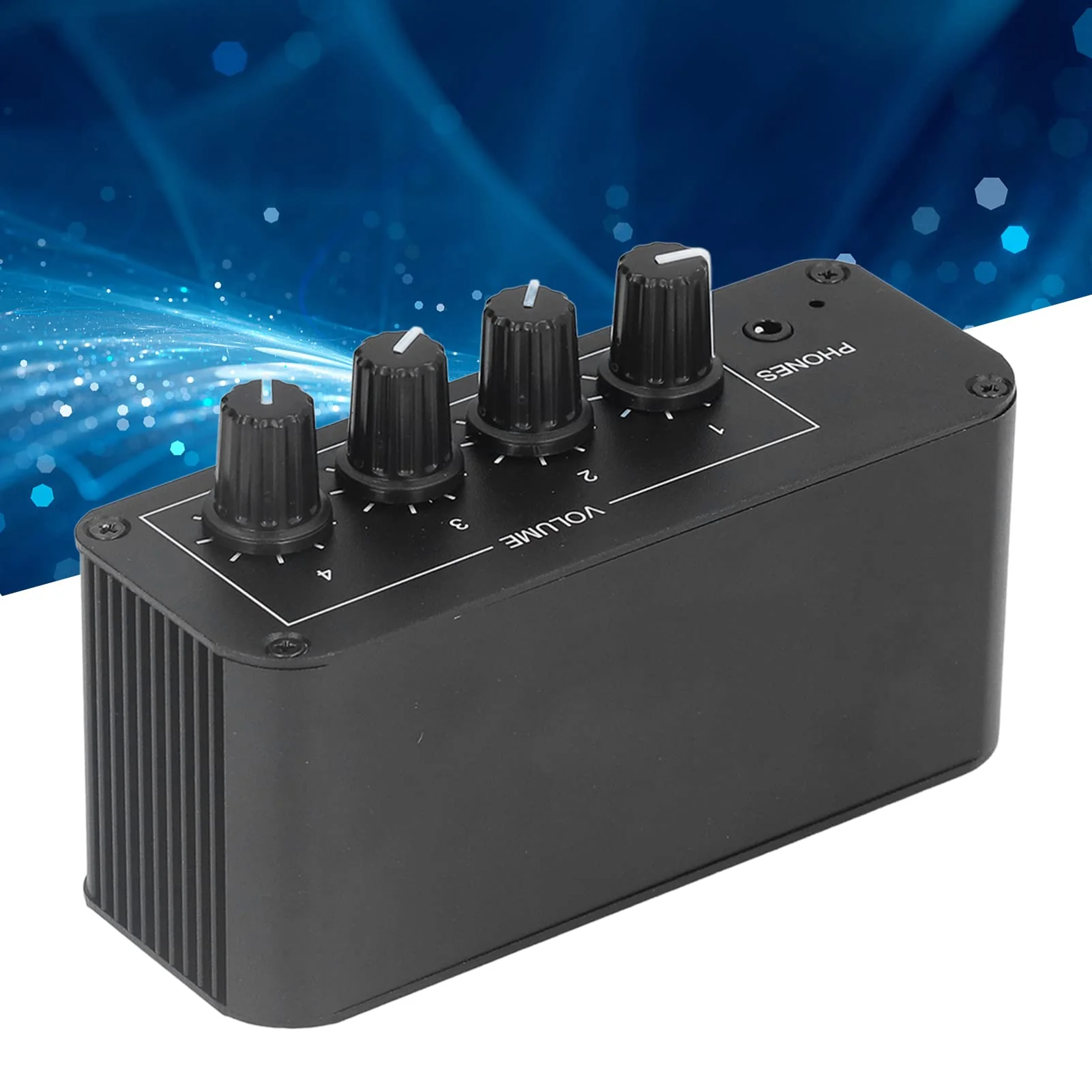 4 Channel Stereo Sound Mixer, Stereo Channel Mini Audio Mixer with Ultra Low Noise, Input and Output, Separate Volume Controls for Headphones - Image 7