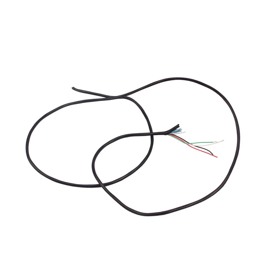 4 Conductor Shielded Wire Guitar Circuit Hookup Wire Wiring Pickup Cable Black - Image 4