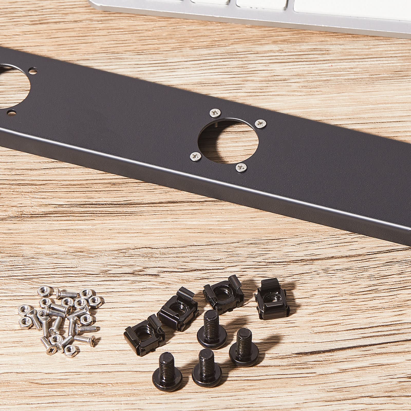 4-hole 1U Audio Rack Panel 4D Series XLR Patch Panel Punched Metal HDMI Mount Connectors Recording Studio Rack Accessories for 19 Inch Enclosure Server Computer Equipment Studio - Image 7