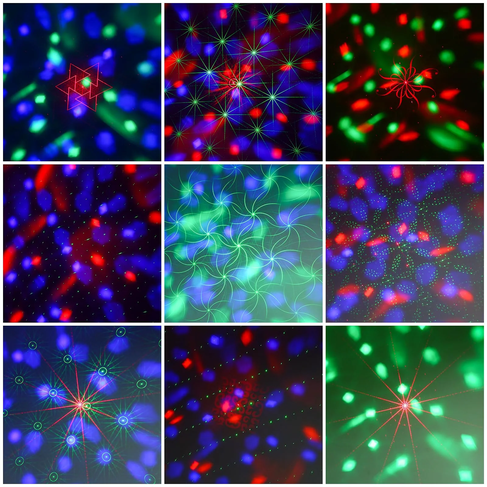 4 in-1 Disco Party Lights - RGB 3 Magic DJ Disco Ball, LED Sound Activated Laser Lights Projector with Remote for Home, Dance, Karaoke, Parties, Wedding, Birthday, Halloween, Christmas, Club Decor - Image 2