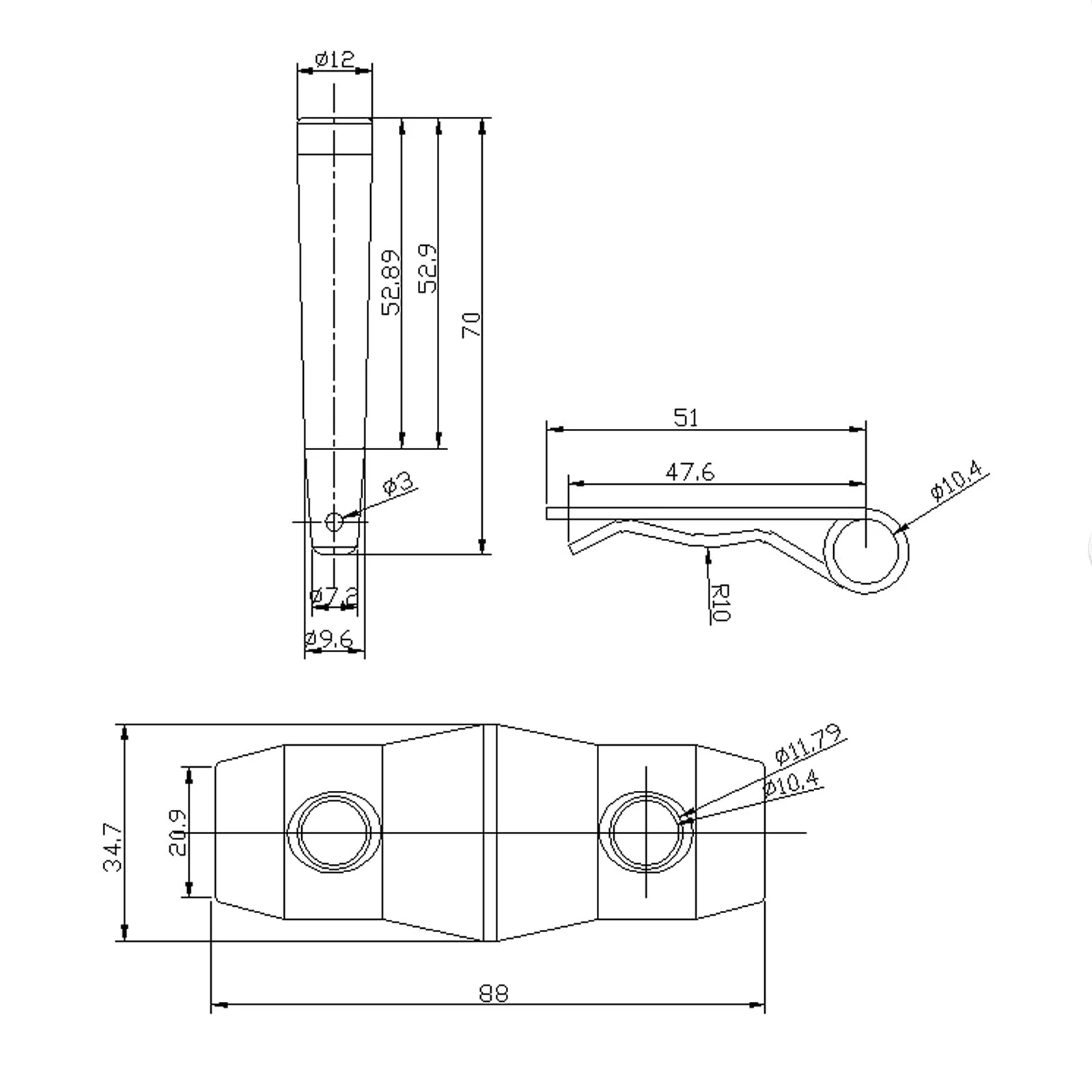 4 Pack Aluminum Double Ended Conical Coupler with Clips Pin, DJ Stage Truss Clamp - Fit F34 F33 - Image 2
