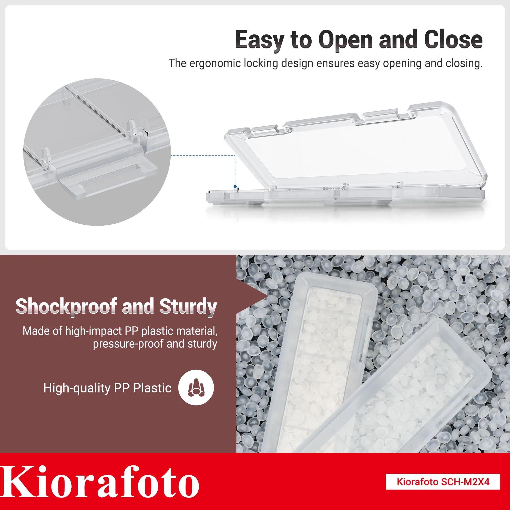 4 PACK Clear Plastic M.2 2280 2260 2242 2230 SSD Case, Portable M.2 NVMe SSD Case Protective Box M.2 2280 Holder Storage with Label, Individual M.2 Drive Storage Case Anti-Static & Shockproof for 4PCS SSDs（Clear） - Image 5