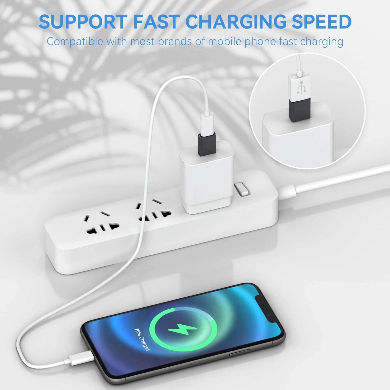 4-Pack USB C to USB Adapters, with 2 Type C Female to A Male Converters & 2 USB C Male to USB Female Connectors, Compatible with Apple Watch, iPhone 15 Pro Max 14 13 12, AirPods, Ultra 8 9 - Gray C-A，A-C/4 pack (Grey) - Image 3