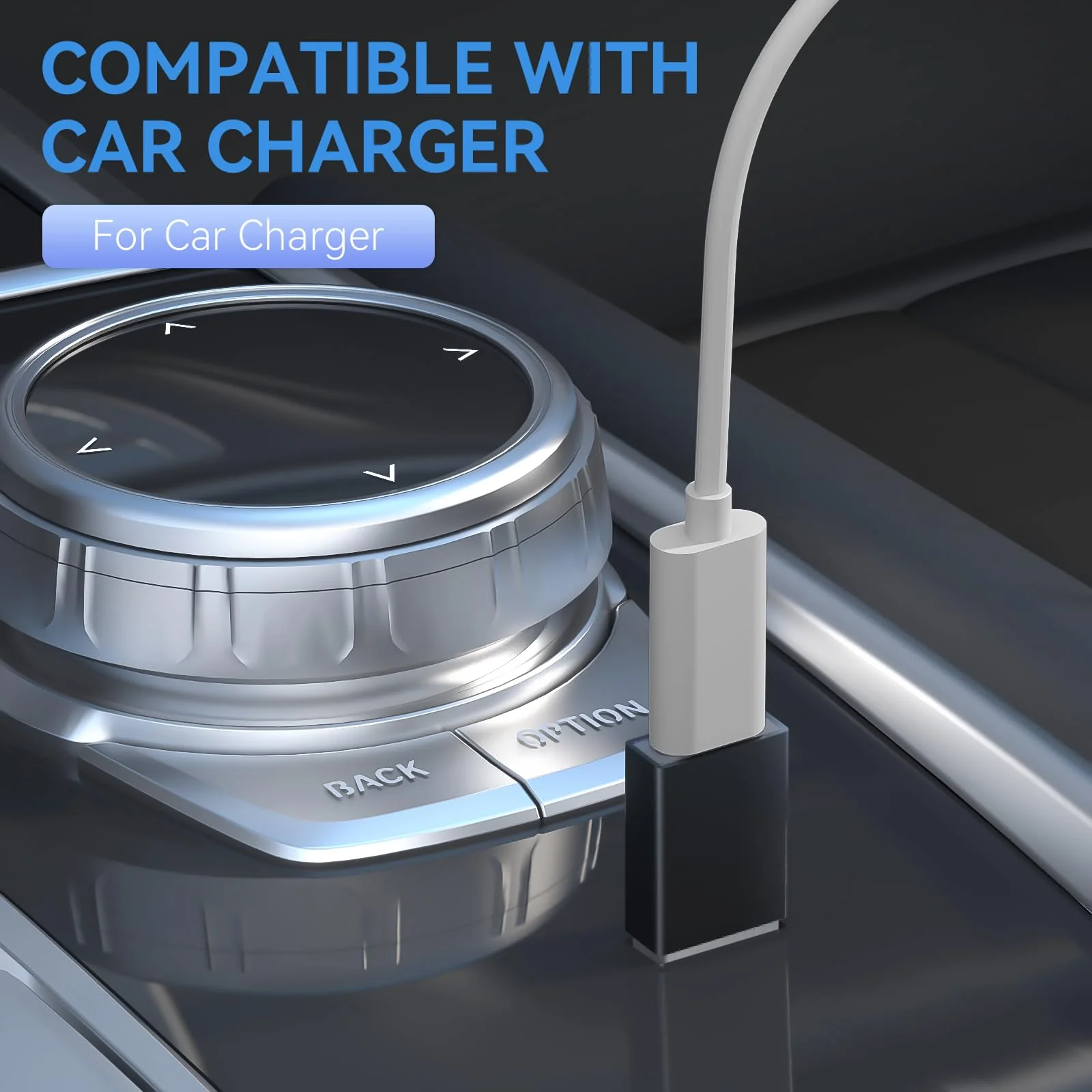 4-Pack USB C to USB Adapters, with 2 Type C Female to A Male Converters & 2 USB C Male to USB Female Connectors, Compatible with Apple Watch, iPhone 15 Pro Max 14 13 12, AirPods, Ultra 8 9 - Gray C-A，A-C/4 pack (Grey) - Image 6
