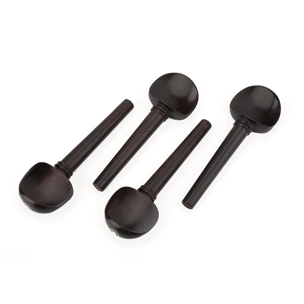 4 Pcs Cello Tuning Pegs, Ebony Wood No Hole Cello Peg for 4/4 Cello - Image 8