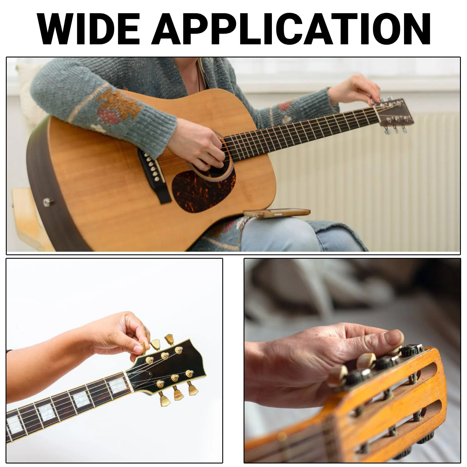 4 Pcs Guitar Tuner Pegs 2L2R Ukulele Tuning Pegs Classical Machine Heads Tuners for 4 String Ukulele Accessories - Image 5