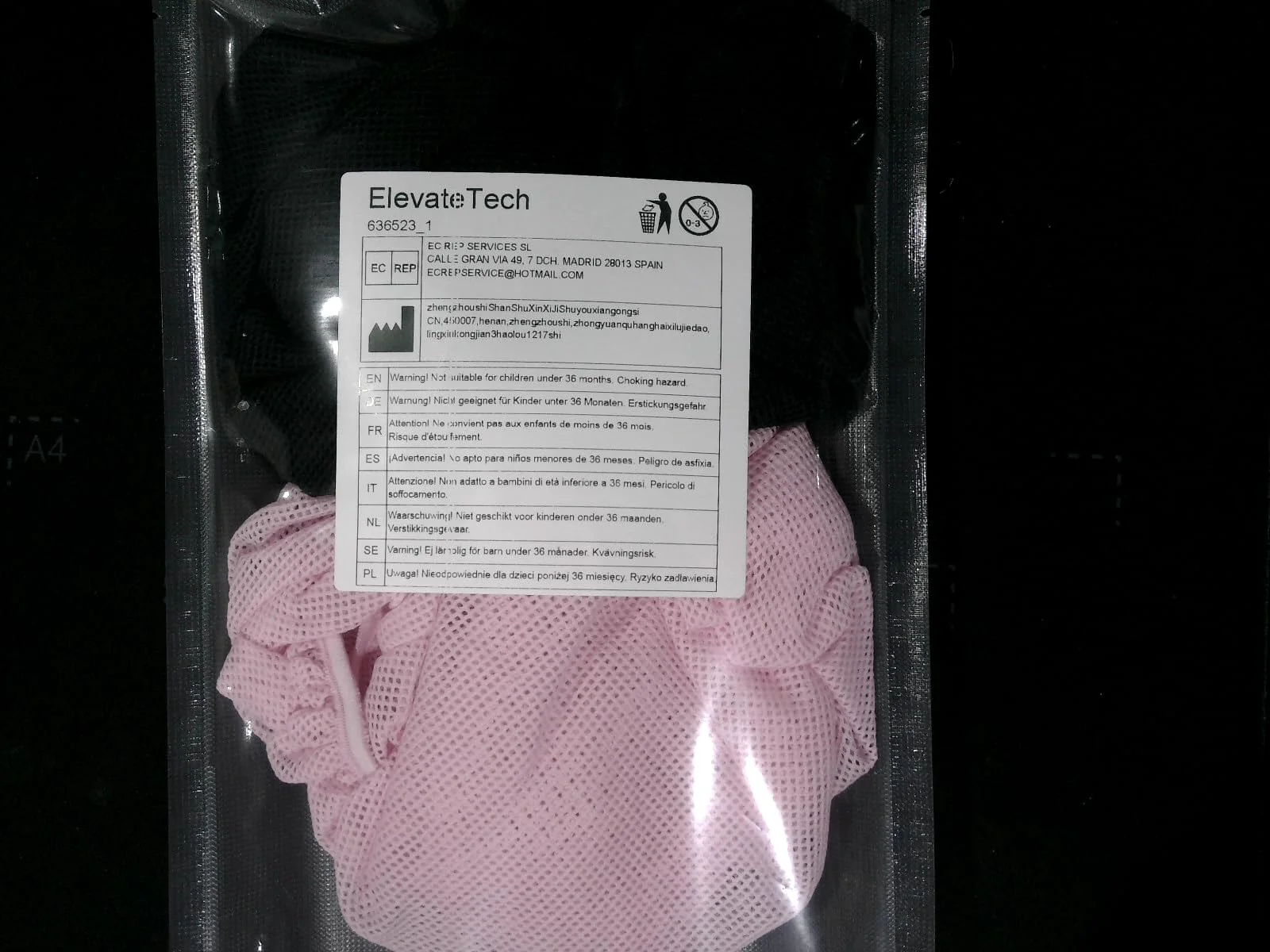 4 Pcs Mesh Sleep Bonnet Hair Nets Cap for Women Pink Black - Image 9