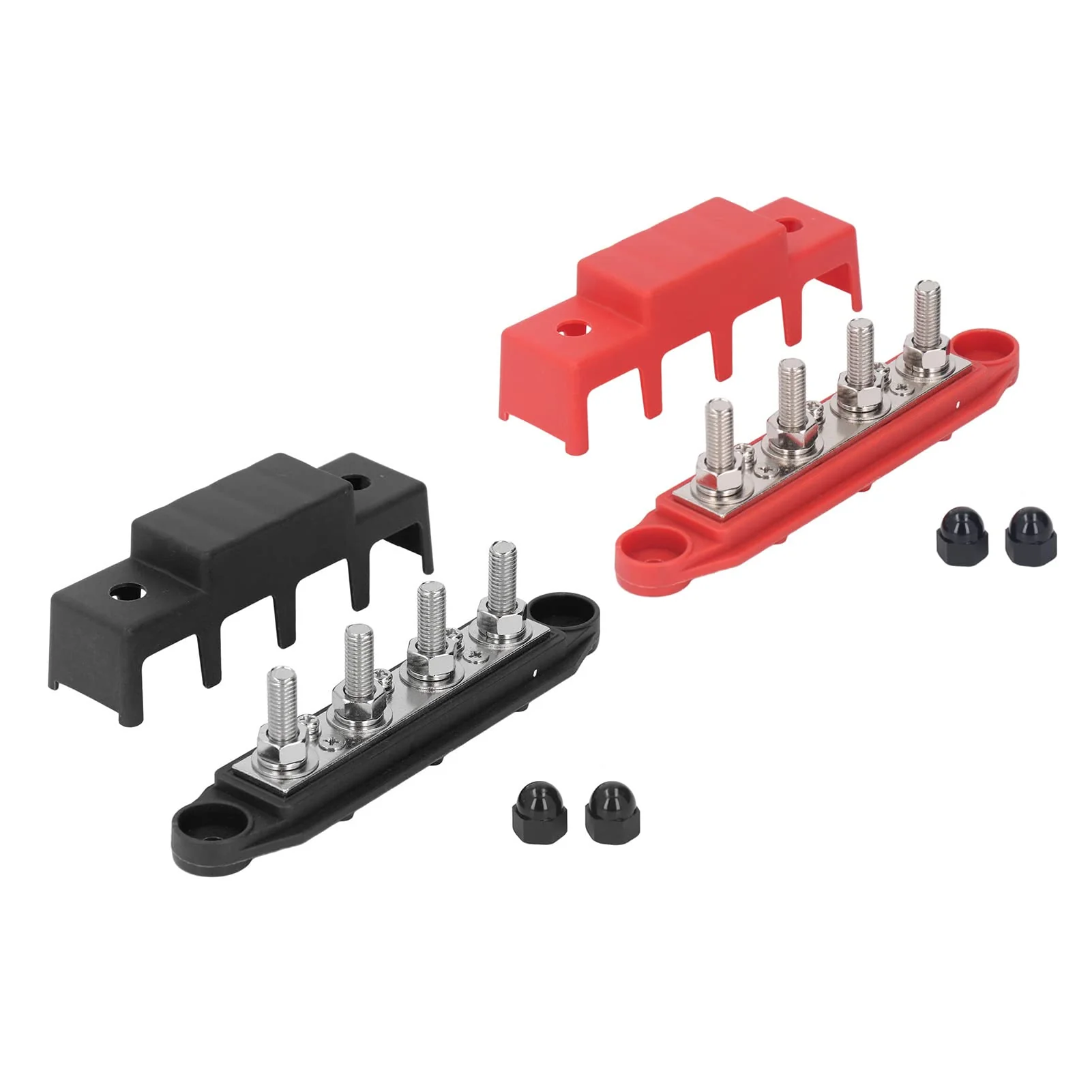 4-Pin Busbar 48 V 250 A with Brass Board M8 Screw Terminals for DC Systems - Image 8