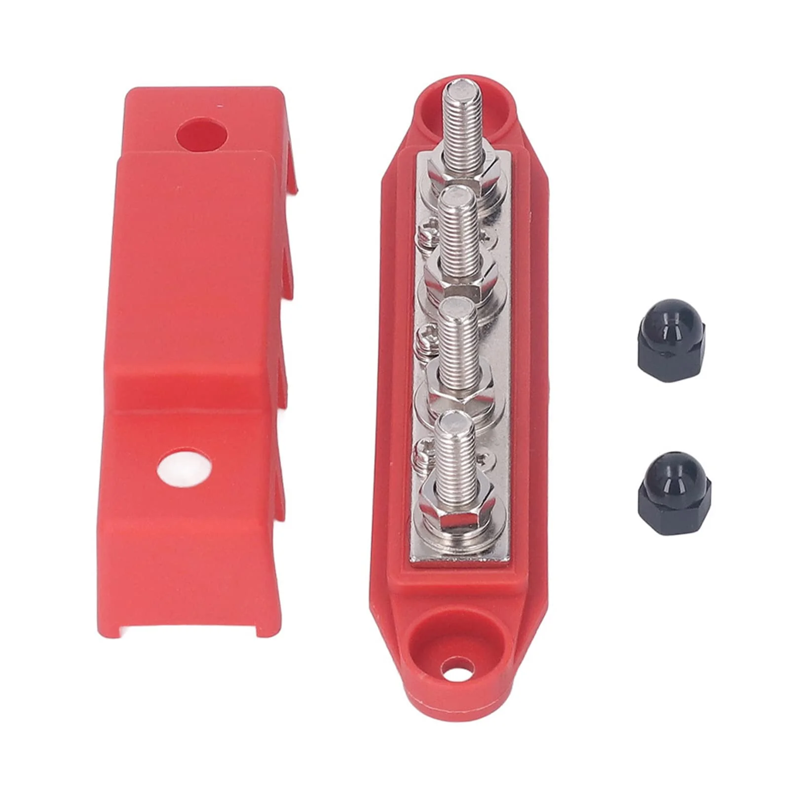 4-Pin Busbar 48 V 250 A with Brass Board M8 Screw Terminals for DC Systems - Image 9