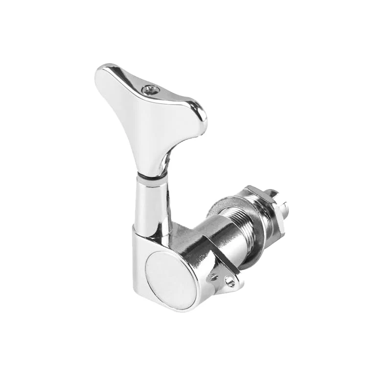 4 Right Inline Sealed Bass Tuners Tuning Pegs Keys Machine Heads Set for Precison Bass or Jazz Bass (Chrome) Right (×4) Chrome - Image 2