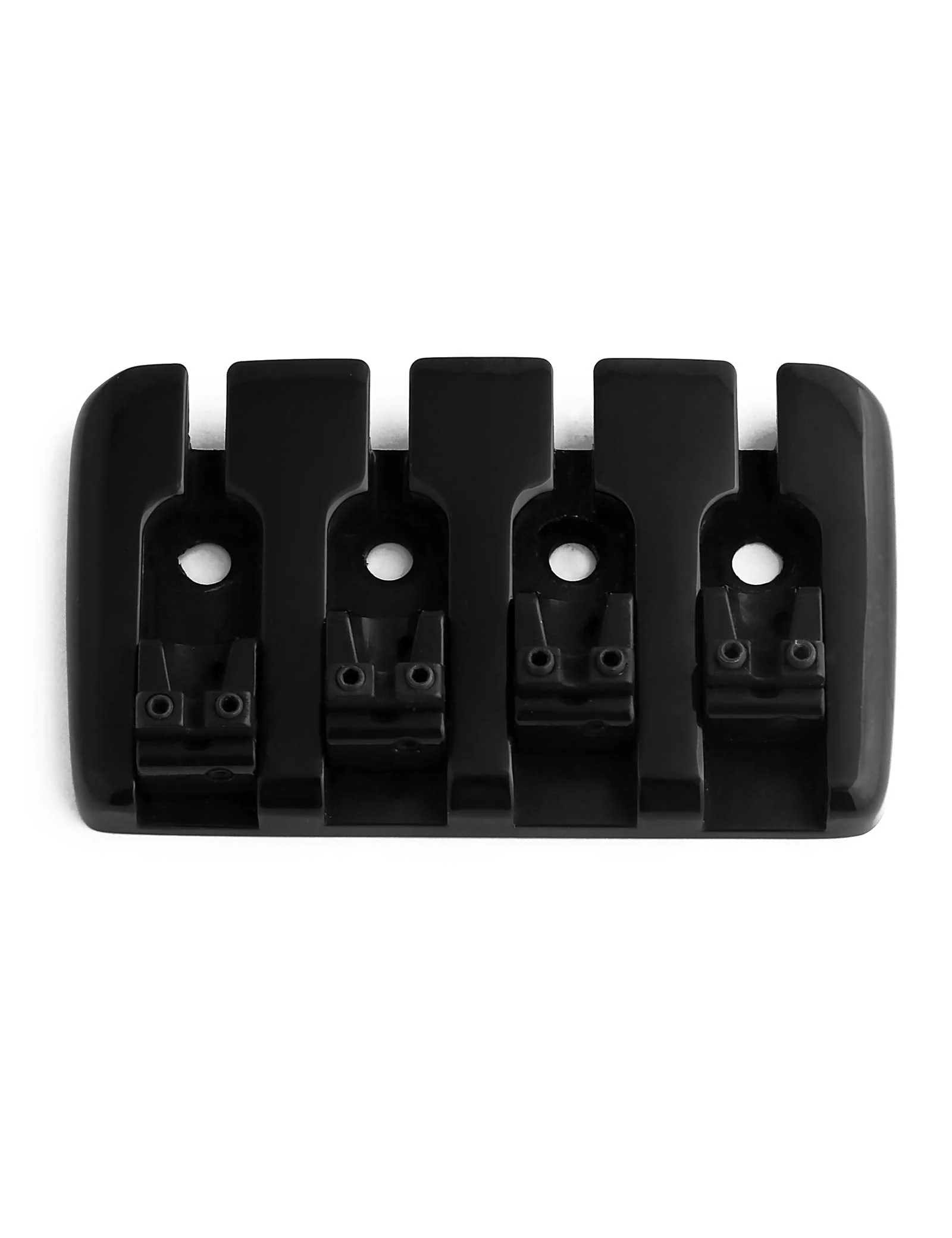 4 String Bass Bridge A Style Top Load Tailpiece with Zinc Saddles for Electric Jazz Bass P Bass Black High Mass. - Image 6