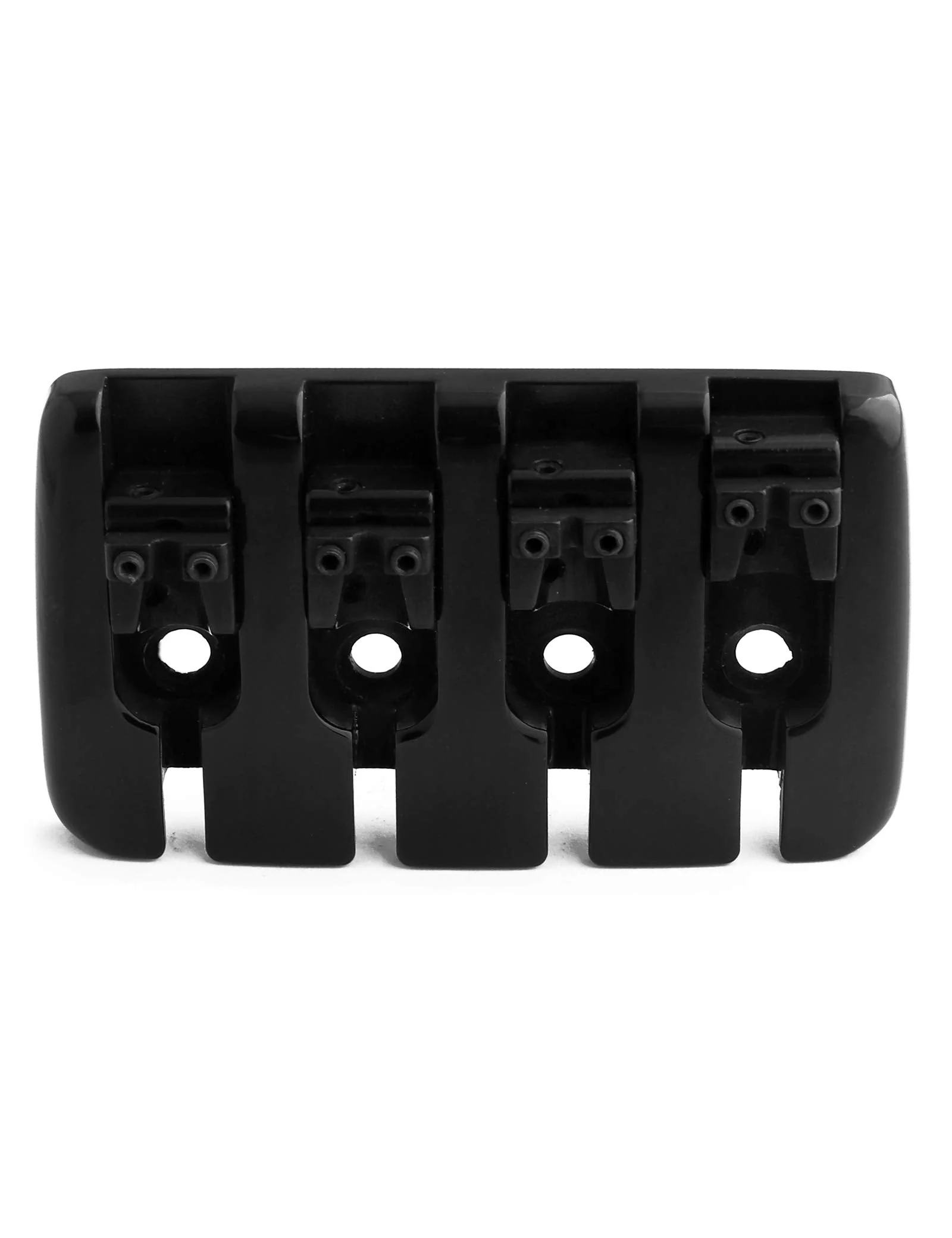 4 String Bass Bridge A Style Top Load Tailpiece with Zinc Saddles for Electric Jazz Bass P Bass Black High Mass. - Image 8