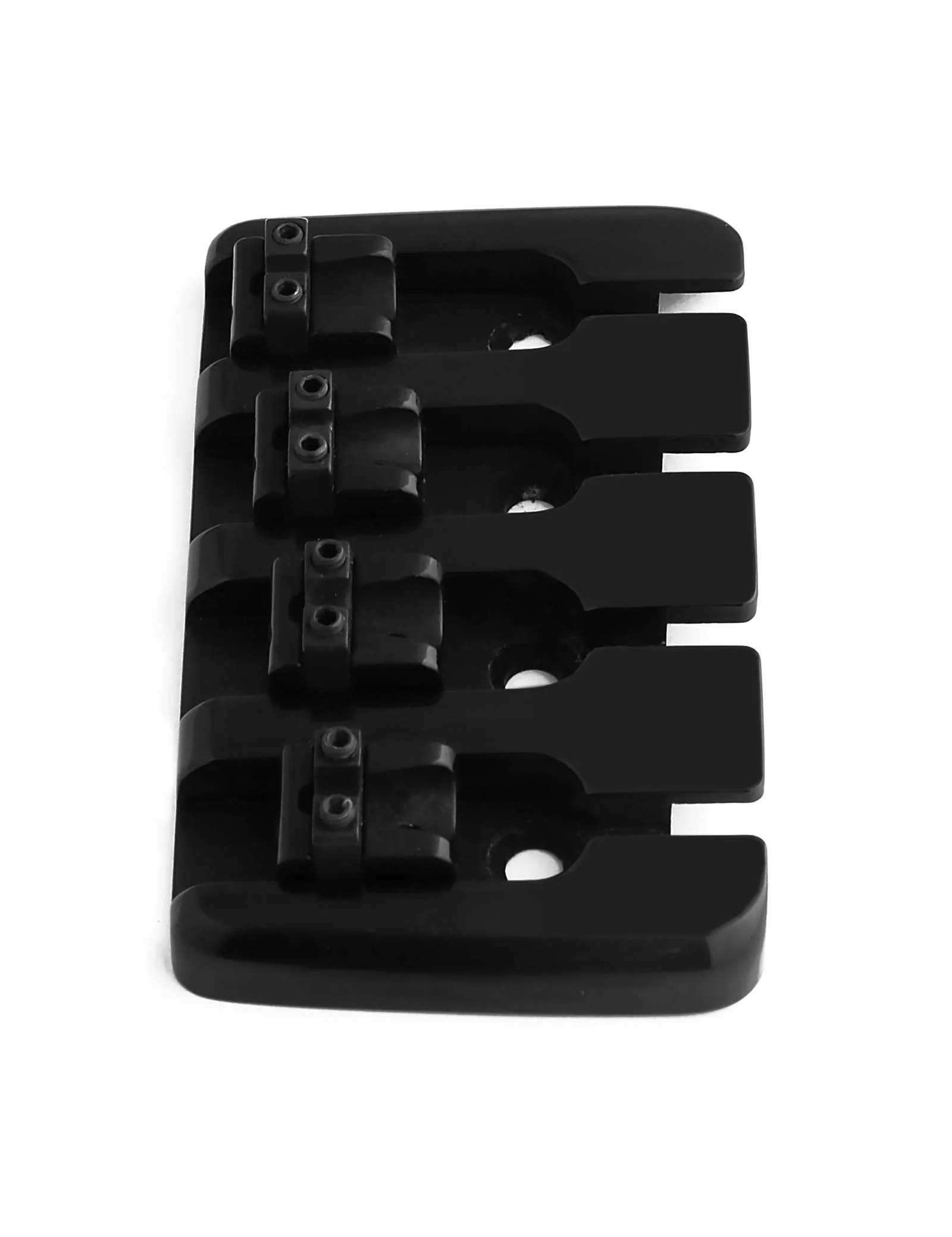 4 String Bass Bridge A Style Top Load Tailpiece with Zinc Saddles for Electric Jazz Bass P Bass Black High Mass. - Image 9