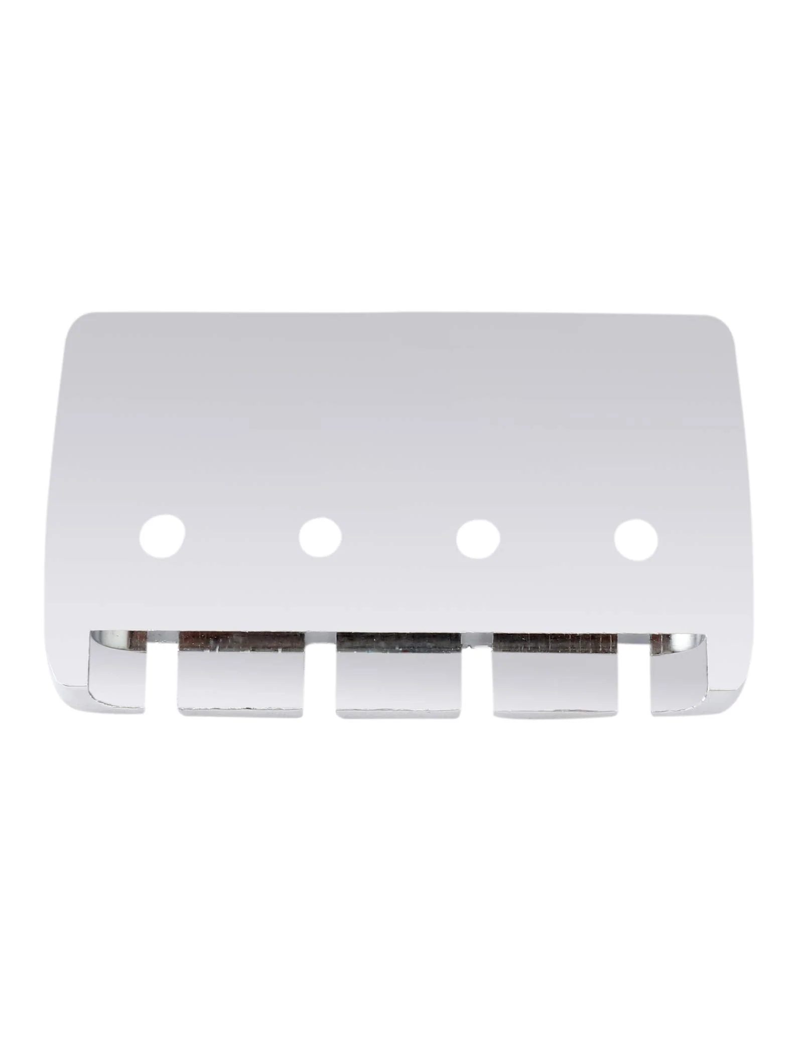 4 string Bass Bridge Adjustable Saddles Tailpiece Top Load with Screws for Electric Jazz Bass P Bass Parts Chrome. - Image 4