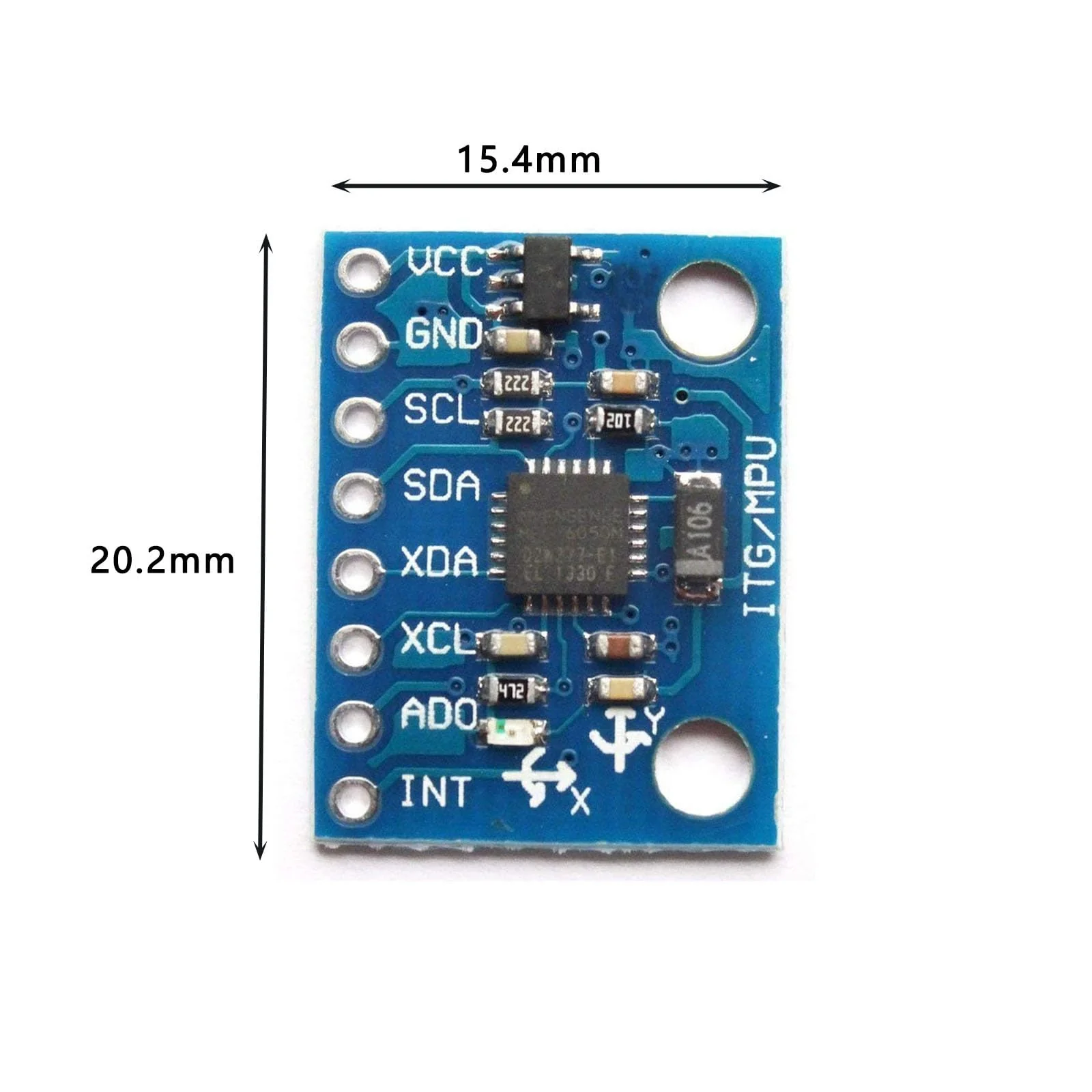 4 x GY-521 MPU-6050 Module, 3 Axis Accelerometer Gyroscope Module 6 DOF 6-axis Accelerometer Gyroscope Sensor Module 16 Bit AD Converter Data Output IIC I2C and Accelerometer Compatible with Ard - Image 2
